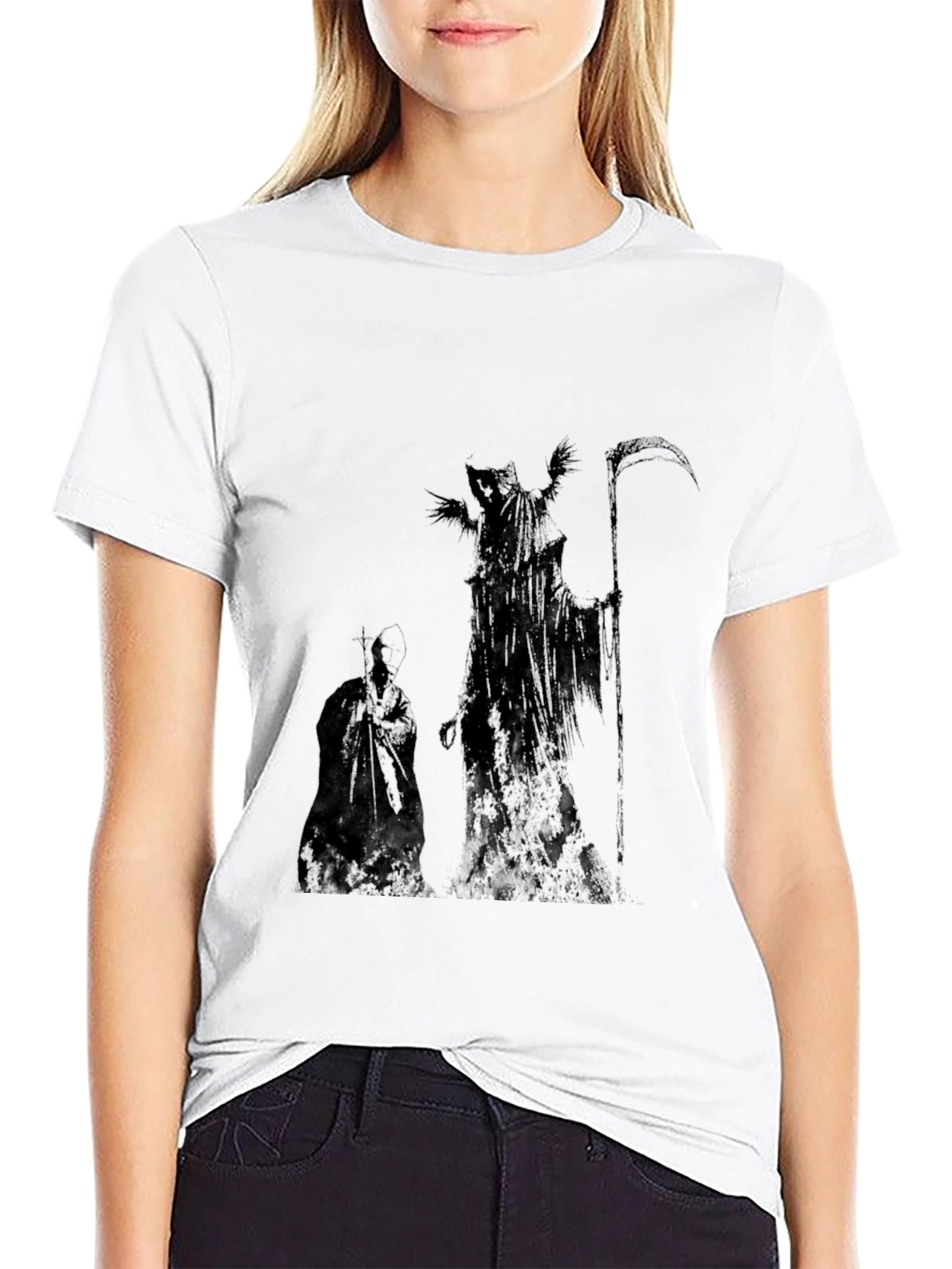 Grim Reaper Graphic Tee - Black