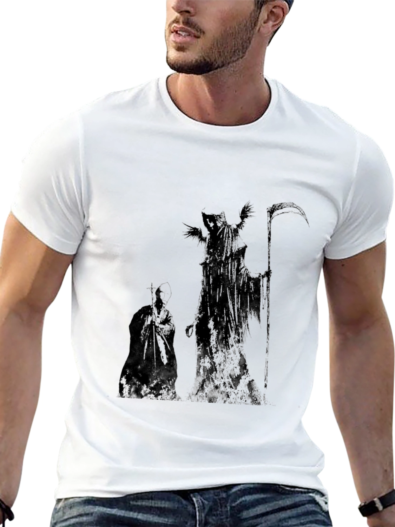 Grim Reaper Graphic Tee - Black