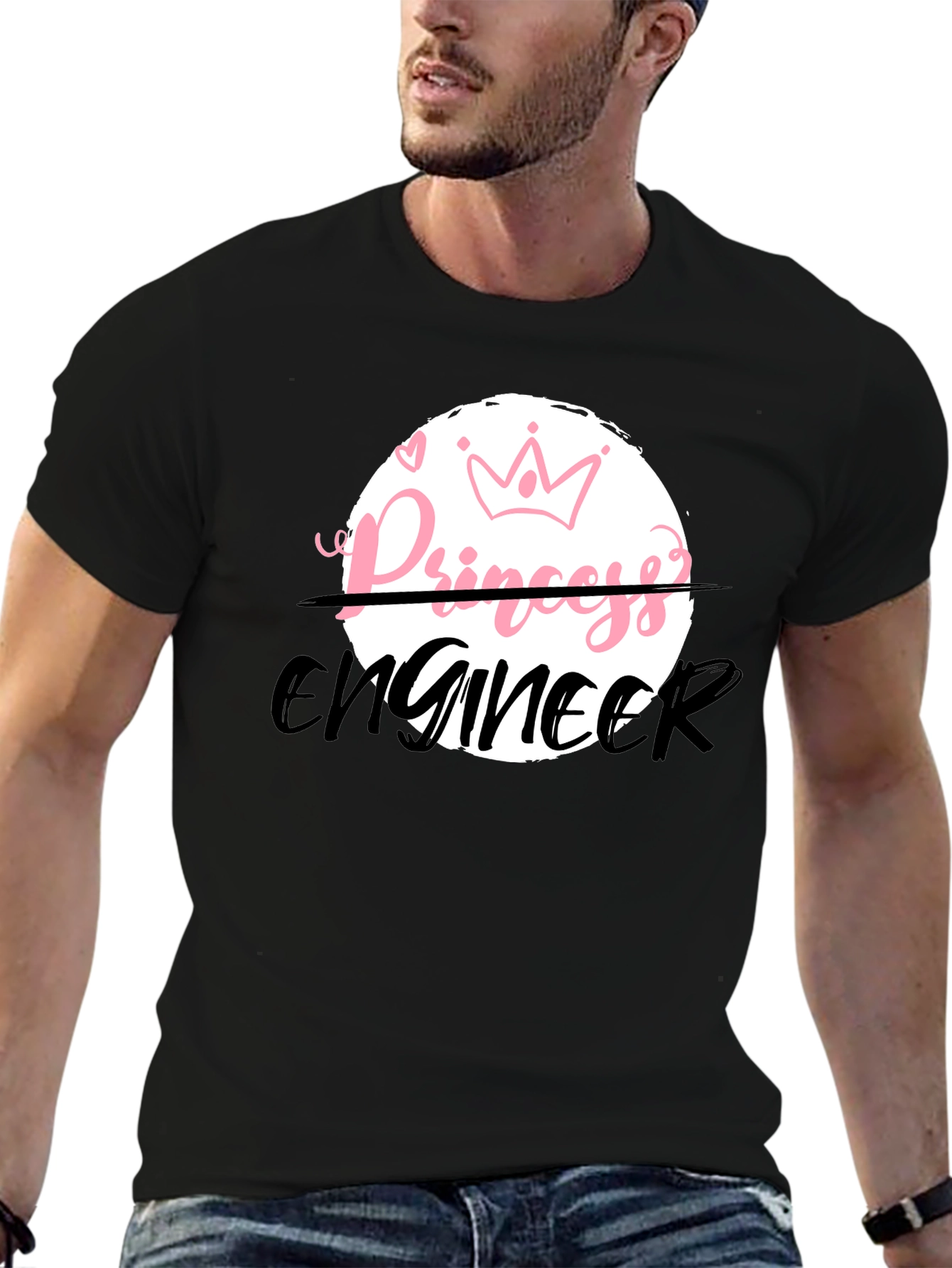 Princess Engineer Black T-Shirt