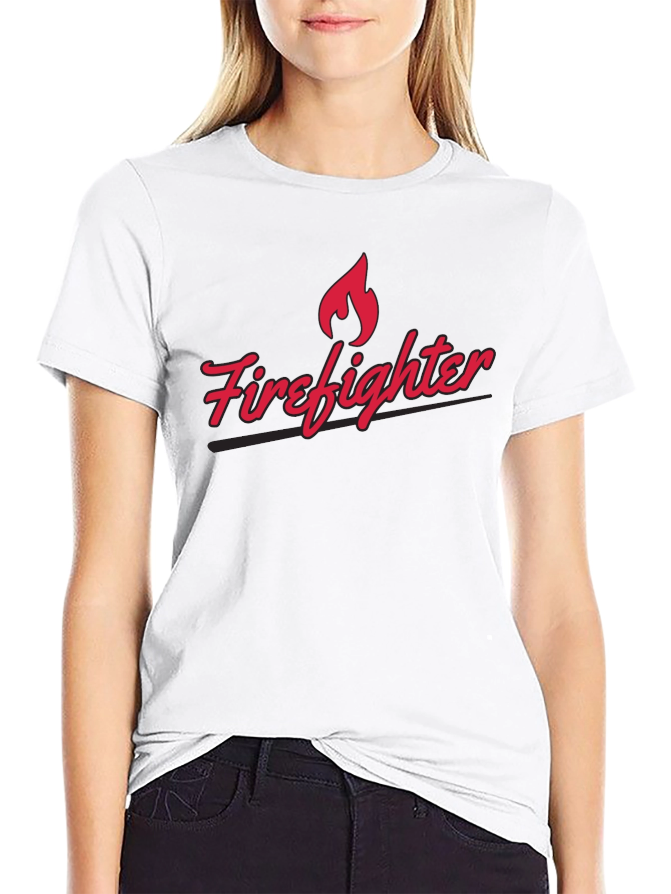 Firefighter Graphic T-Shirt - Classic Black Tee