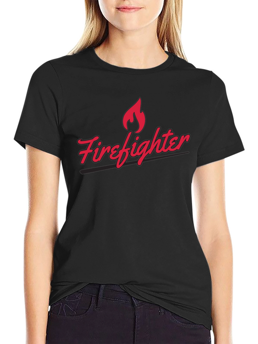 Firefighter Graphic T-Shirt - Classic Black Tee