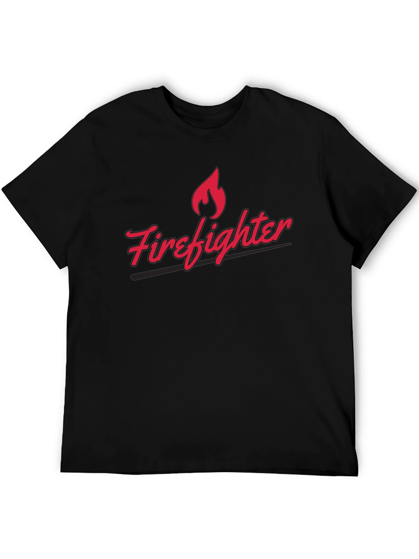 Firefighter Graphic T-Shirt - Classic Black Tee