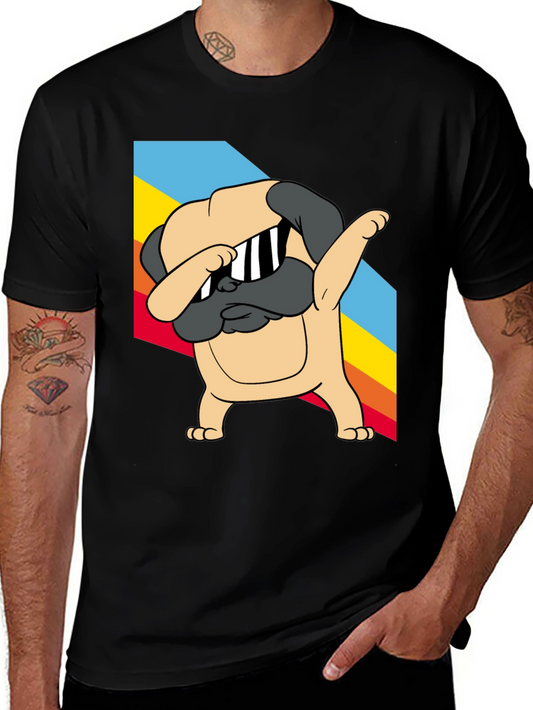 Dabbing Pug Graphic Tee