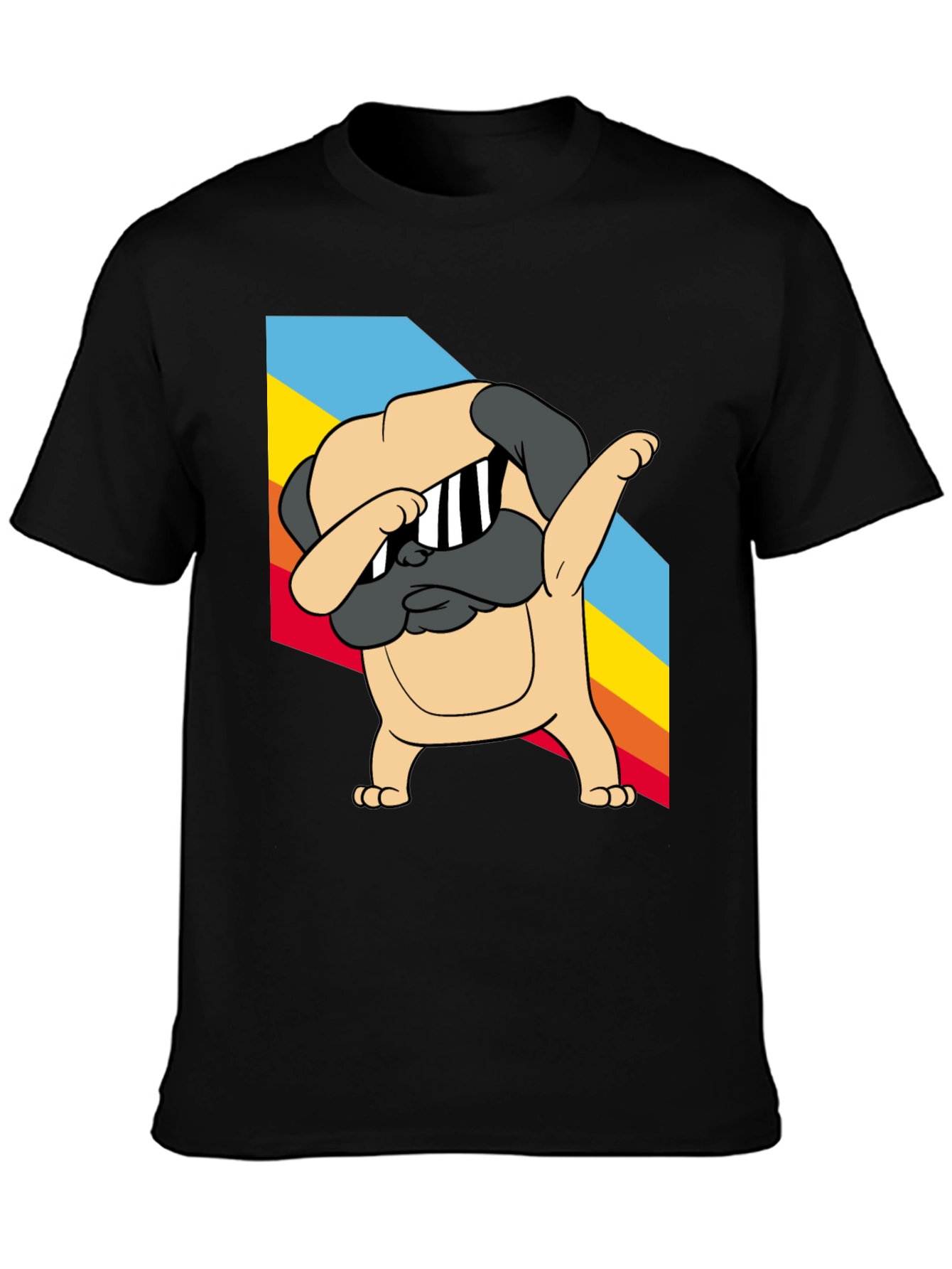 Dabbing Pug Graphic Tee
