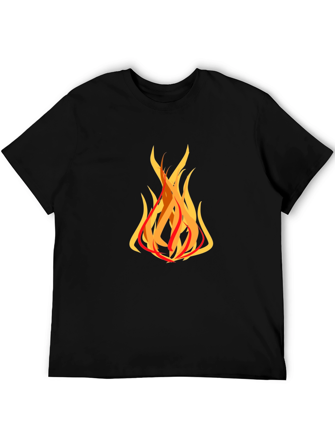 Flame Graphic Black T-Shirt