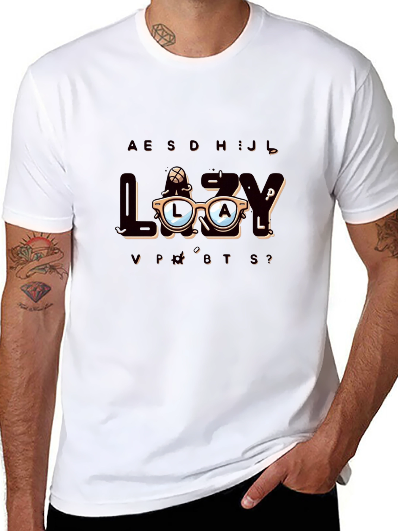 LAZY Funny Graphic Tee - Comfortable Cotton