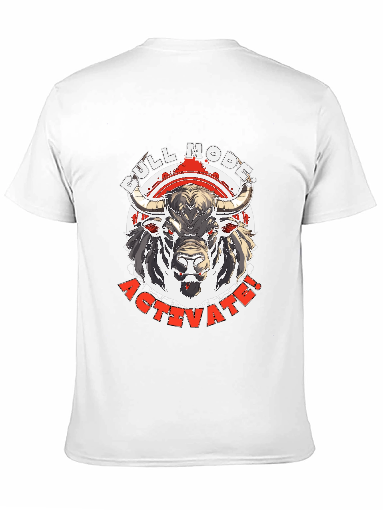 Bull Mode Activate Graphic Tee - Black Cotton T-Shirt