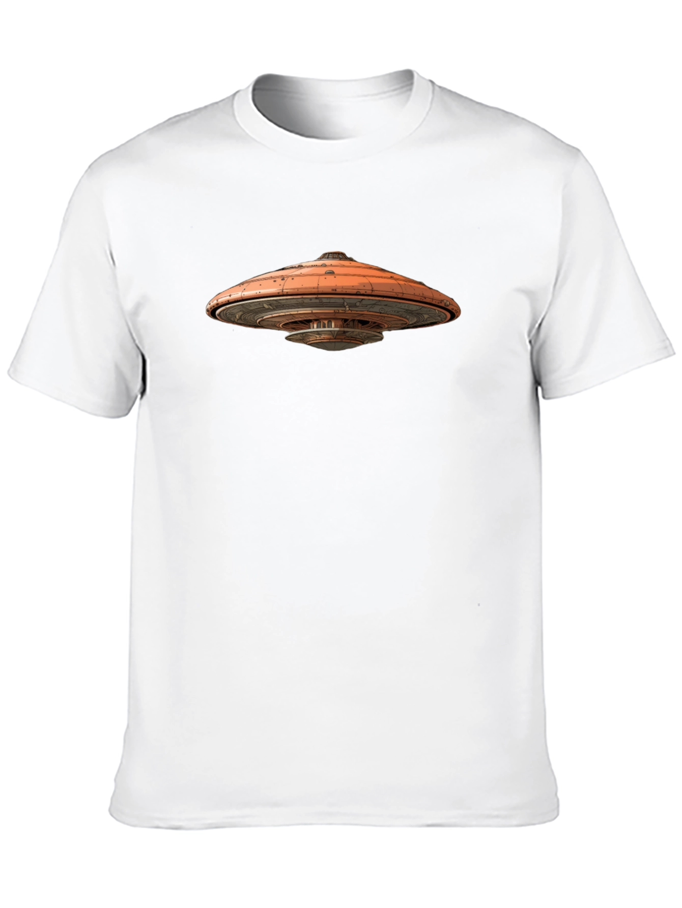 UFO Graphic Black T-Shirt - Sci-Fi Tee