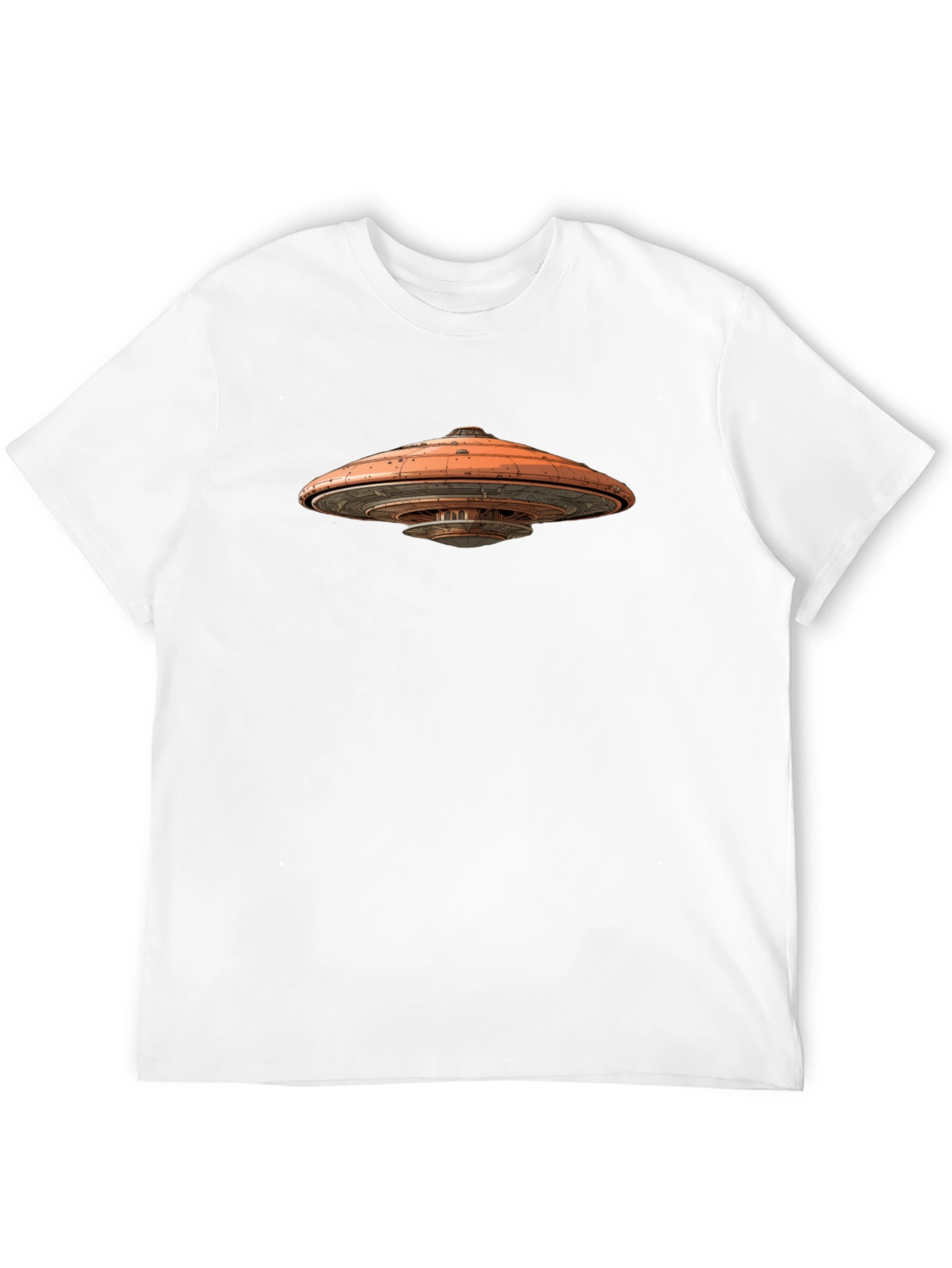 UFO Graphic Black T-Shirt - Sci-Fi Tee