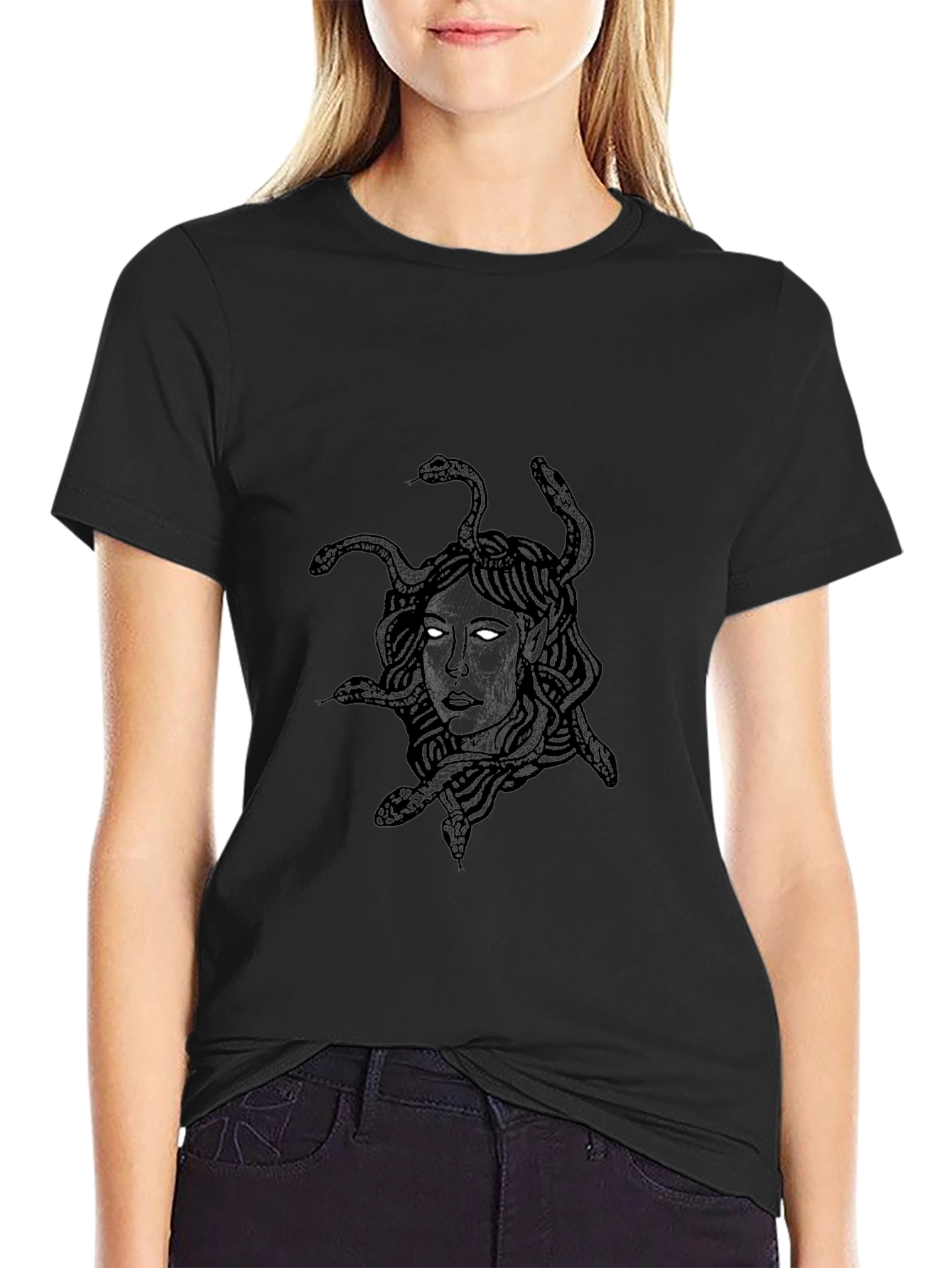 Medusa Graphic Black T-Shirt