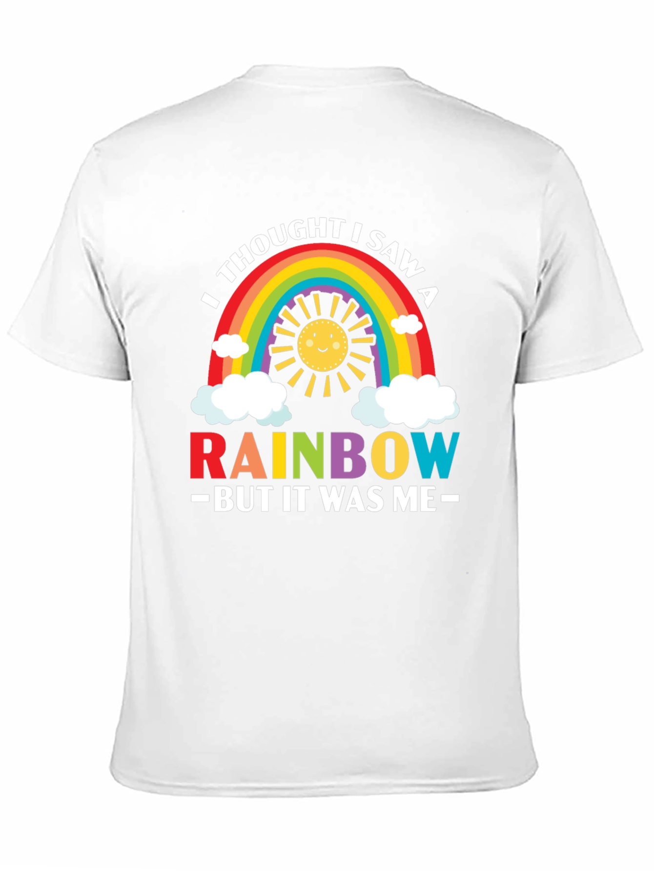 Rainbow Graphic Tee - Funny & Cute Mens T-Shirt