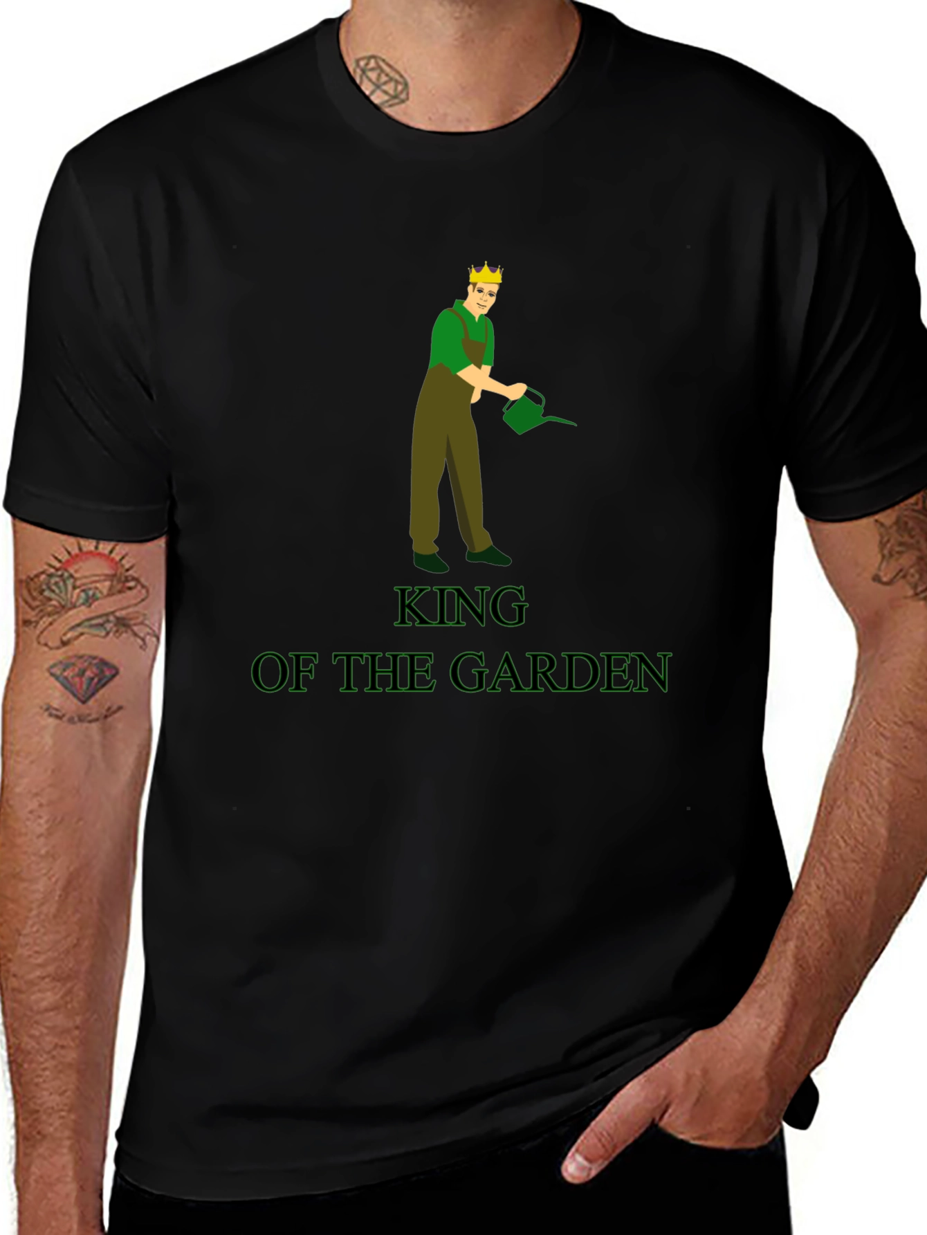 King of the Garden Black Graphic Tee