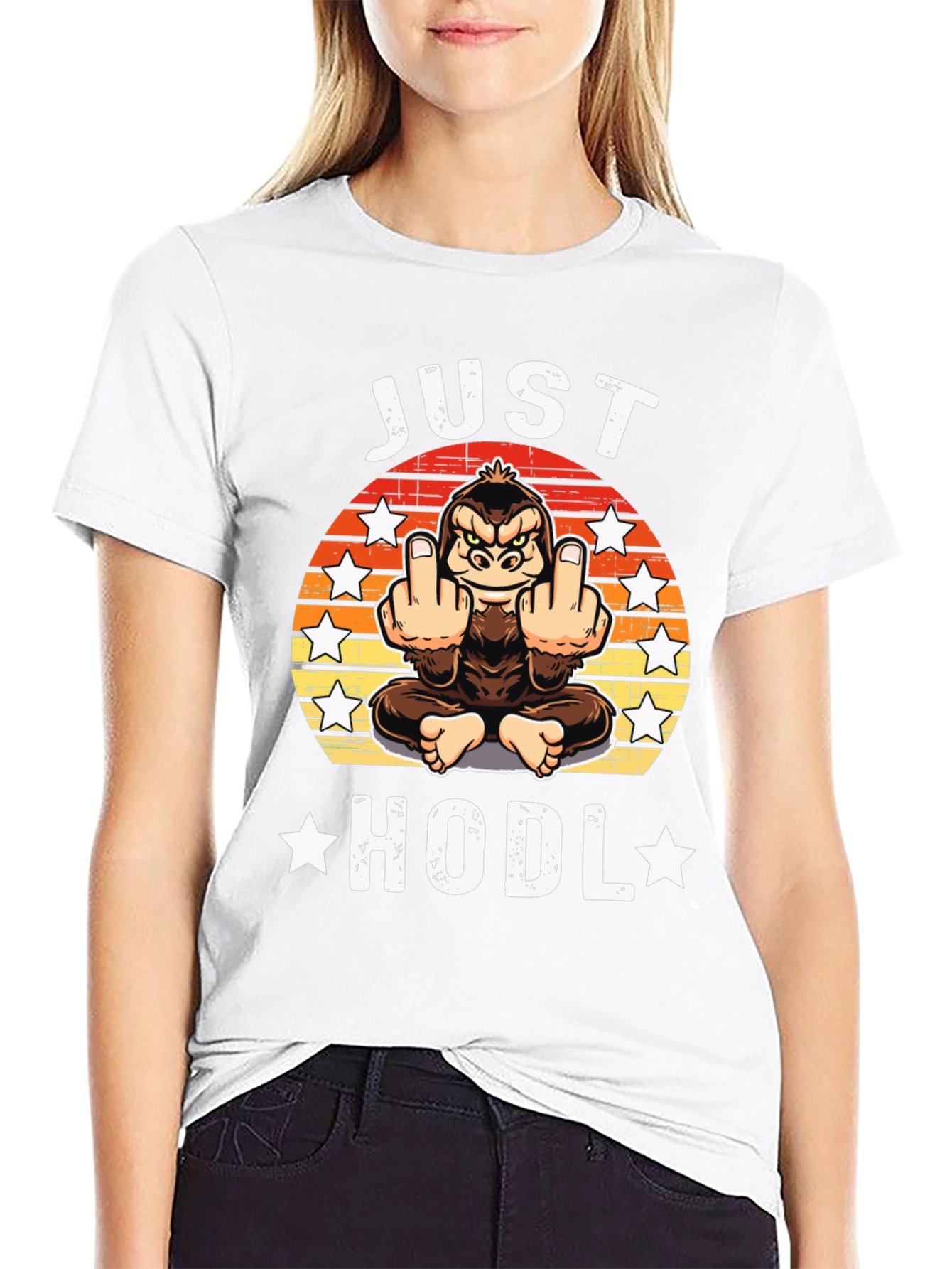 Just Hodl Graphic Tee - Crypto Apparel