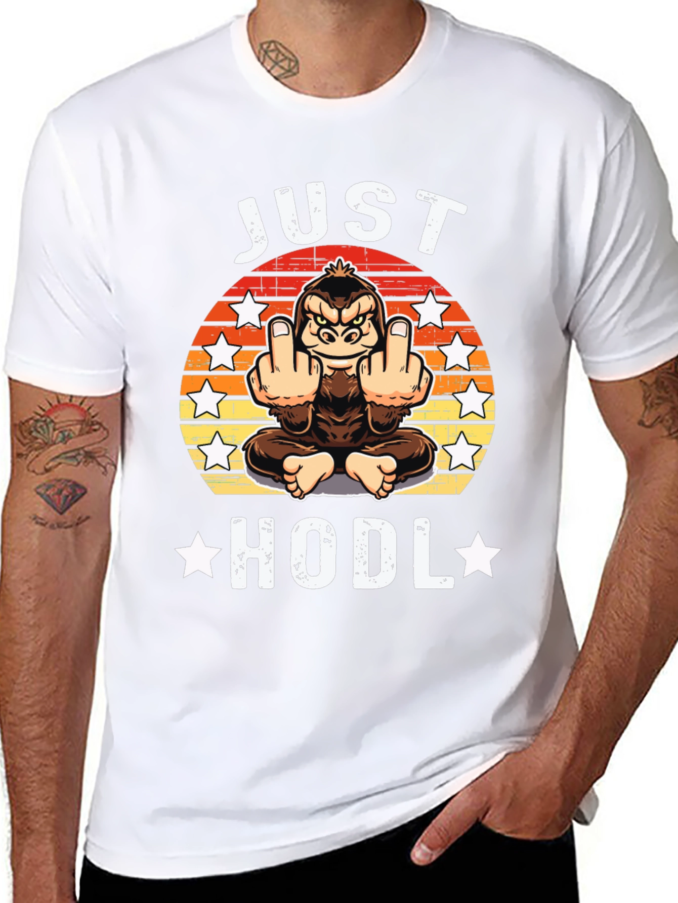 Just Hodl Graphic Tee - Crypto Apparel