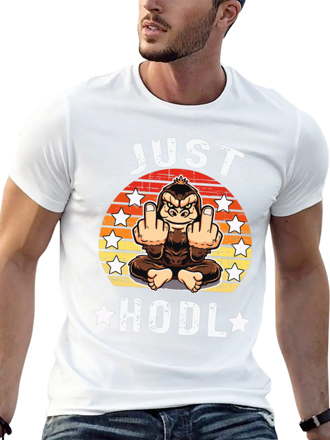 Just Hodl Graphic Tee - Crypto Apparel