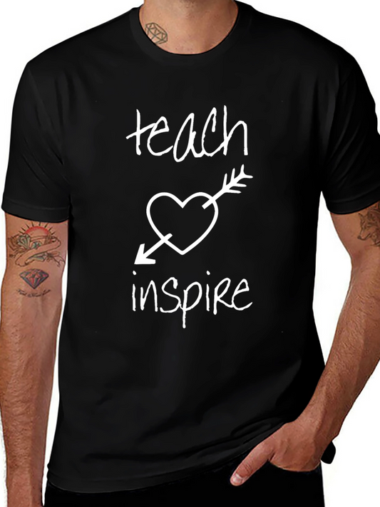 Teach Inspire Graphic Tee - Black T-Shirt