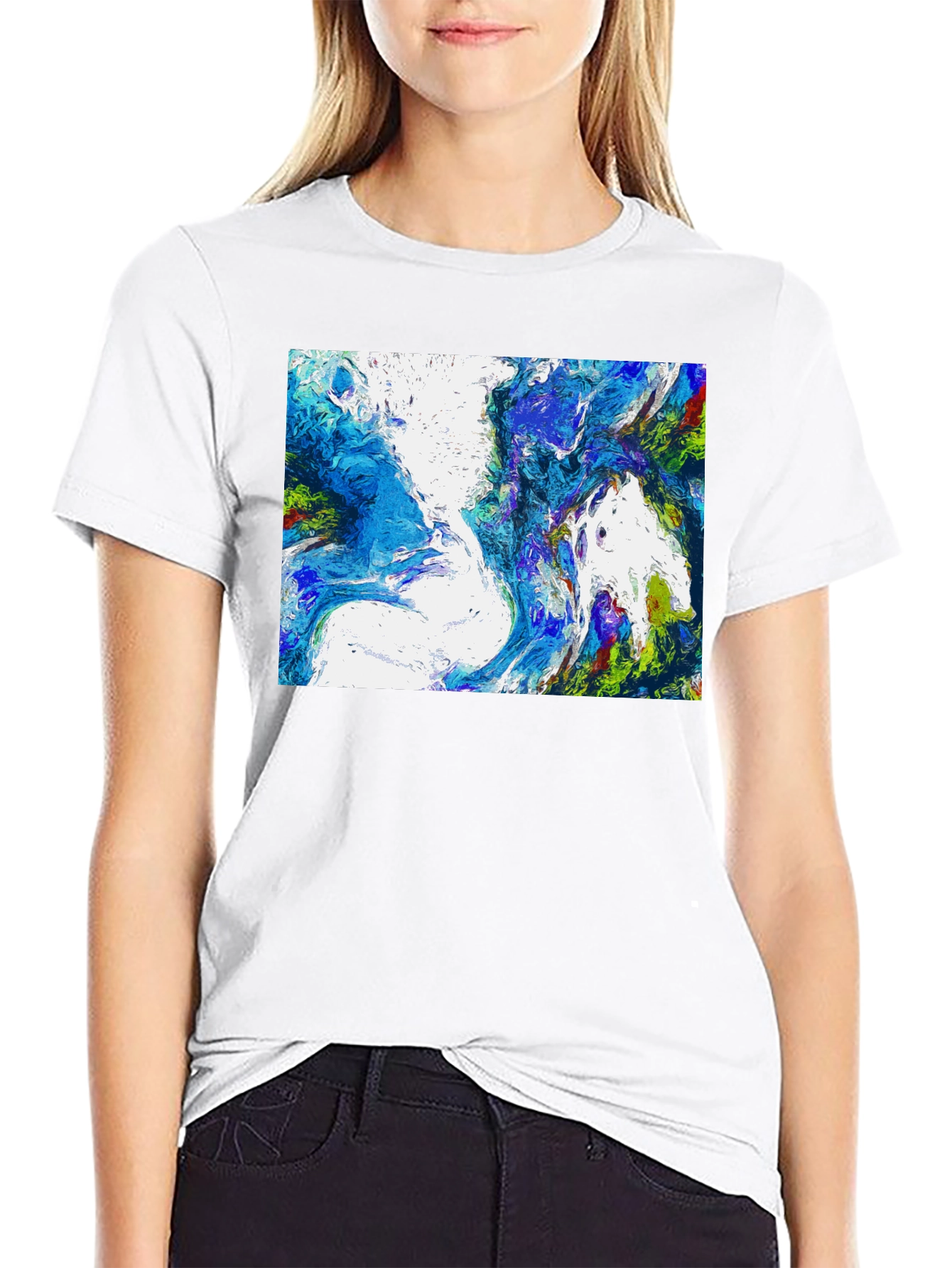 Abstract Art Graphic Tee - Modern Comfort