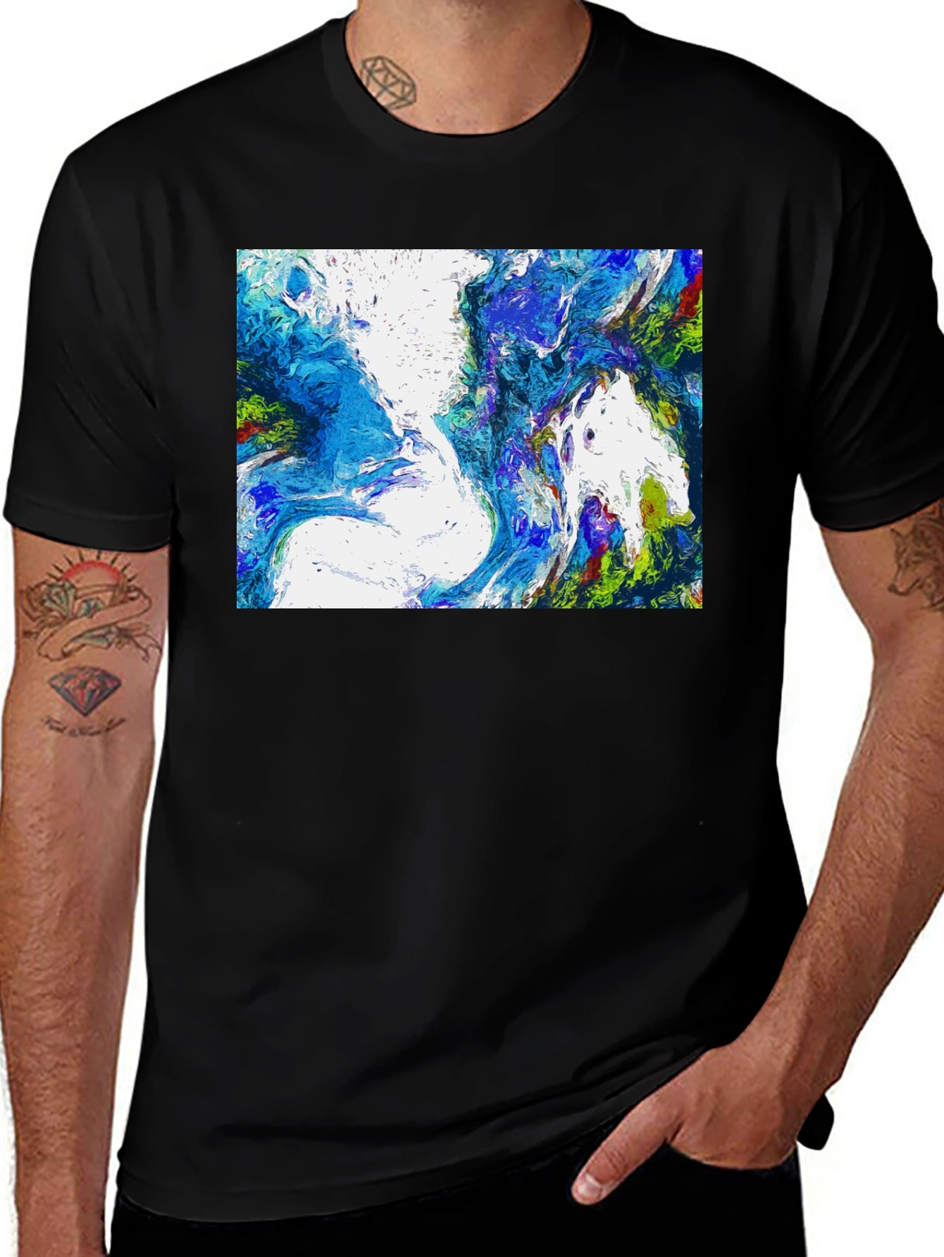 Abstract Art Graphic Tee - Modern Comfort