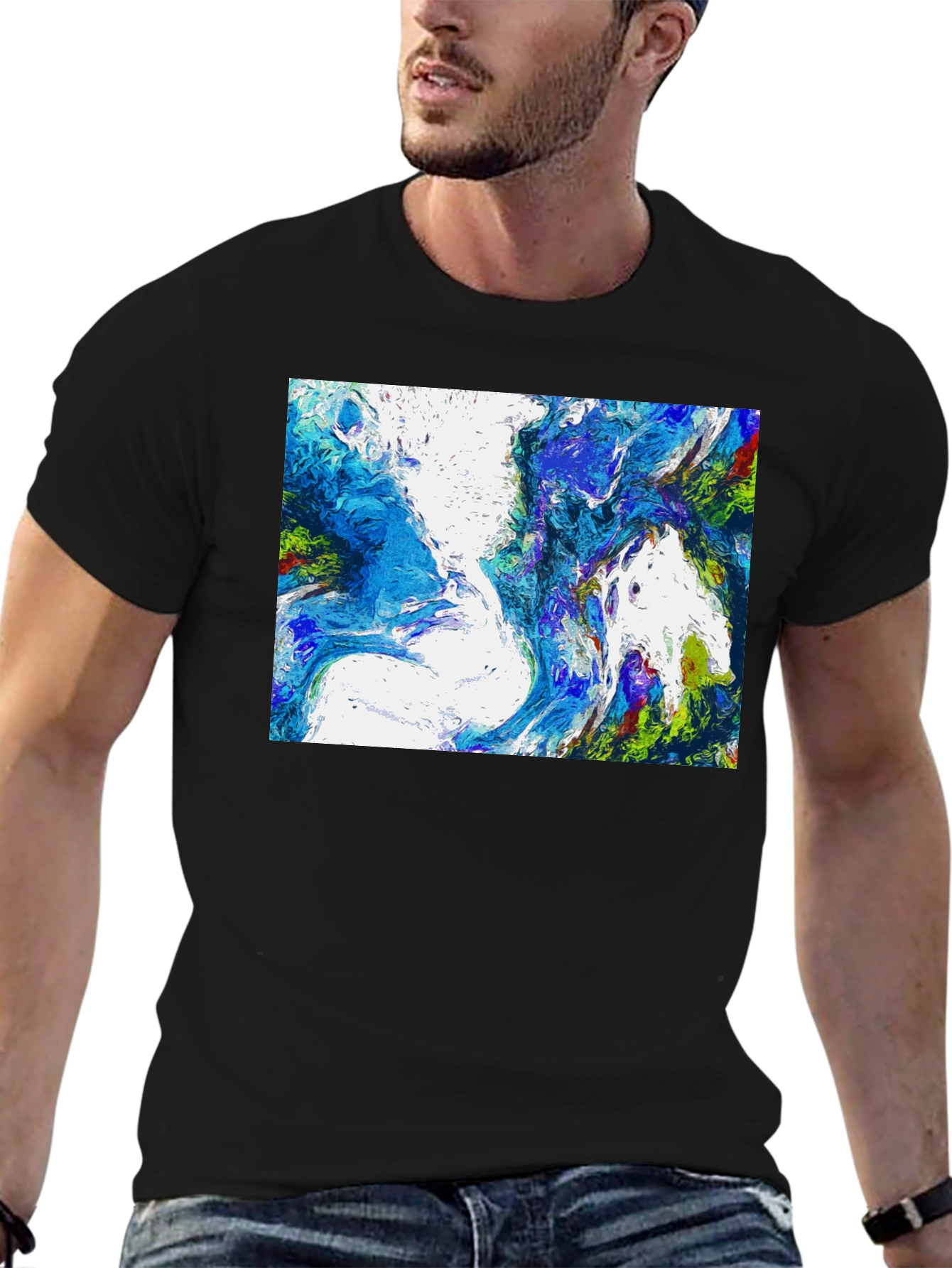 Abstract Art Graphic Tee - Modern Comfort