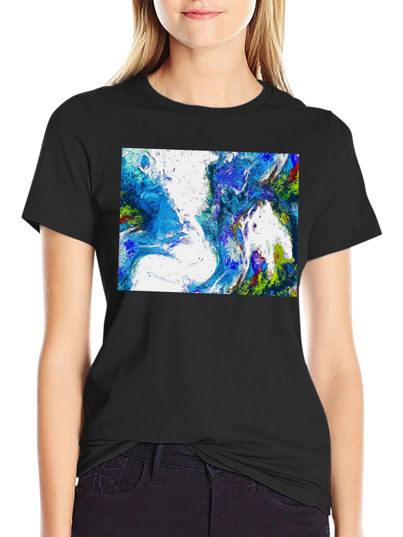 Abstract Art Graphic Tee - Modern Comfort