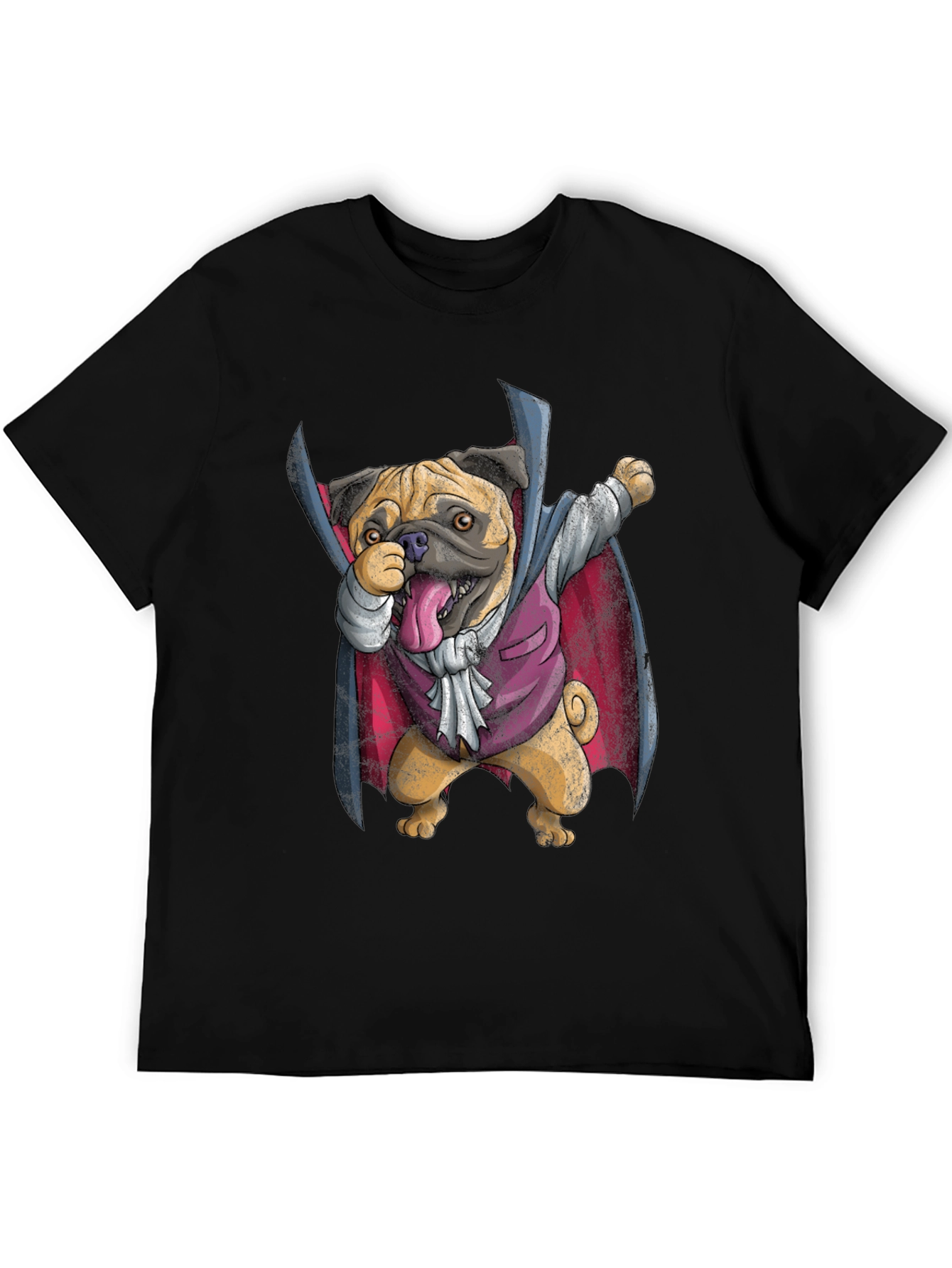 Funny Pug Vampire T-Shirt - Halloween Dabbing Dog