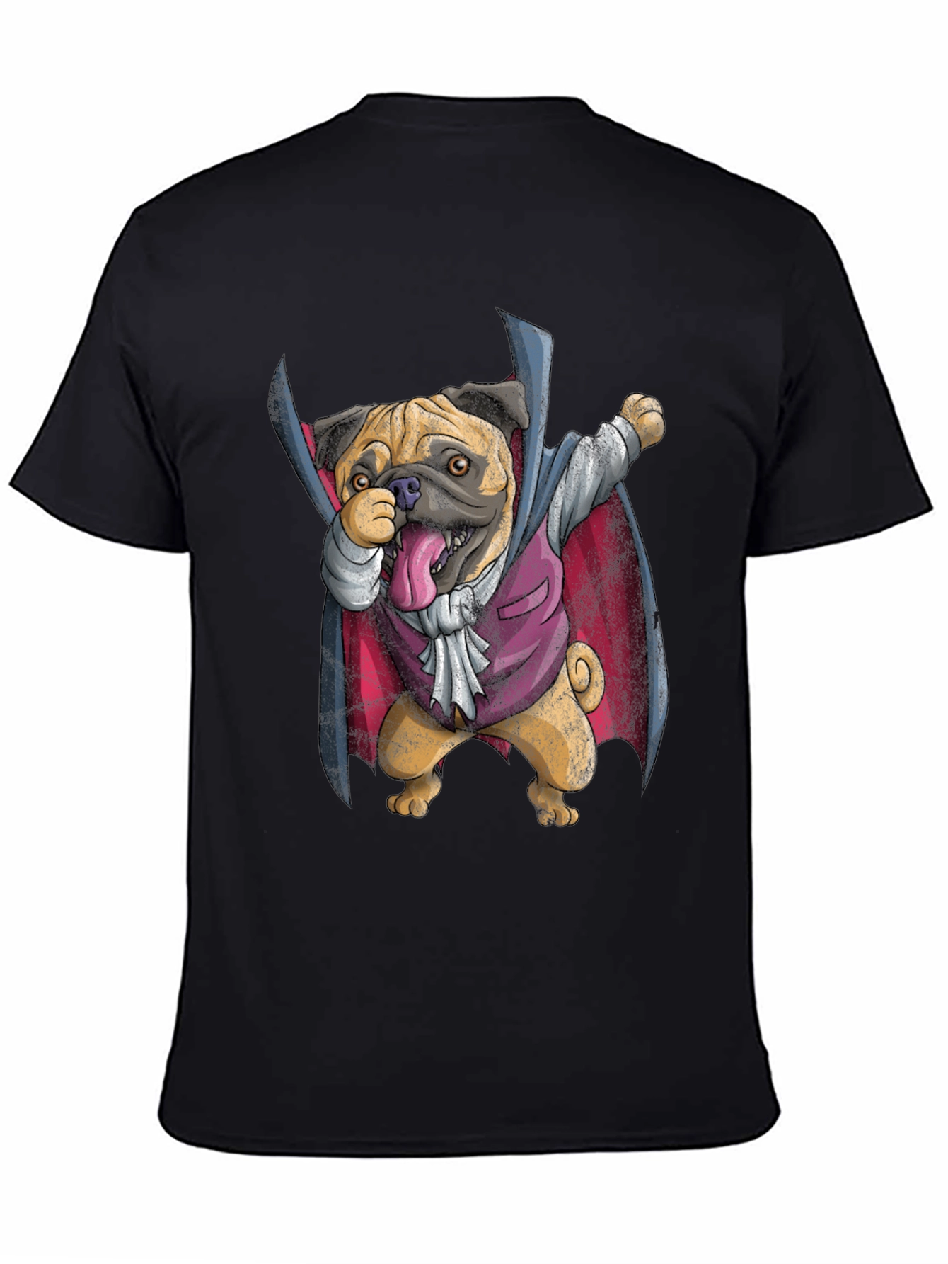 Funny Pug Vampire T-Shirt - Halloween Dabbing Dog