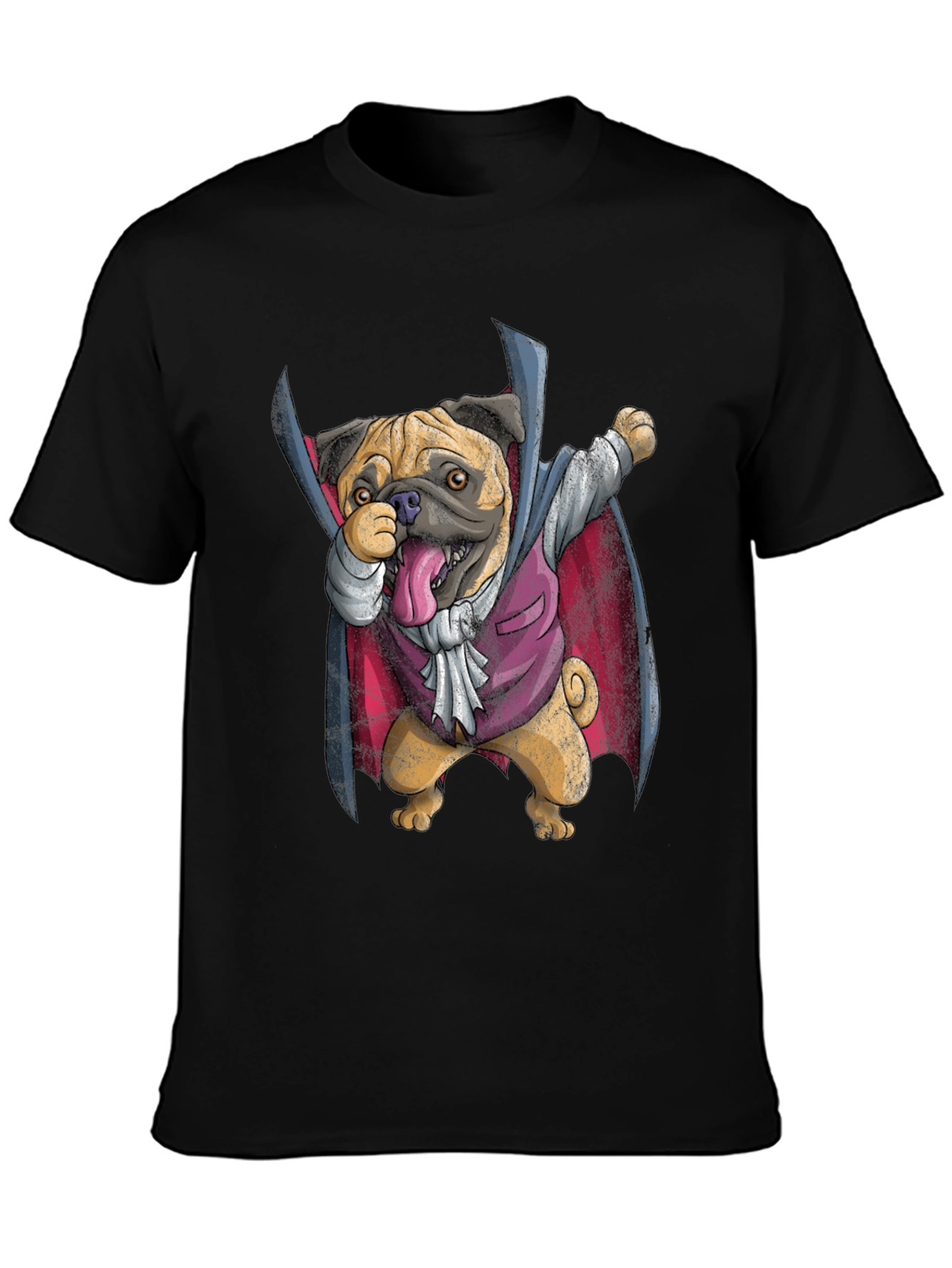 Funny Pug Vampire T-Shirt - Halloween Dabbing Dog