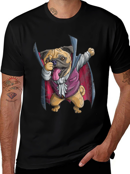 Funny Pug Vampire T-Shirt - Halloween Dabbing Dog