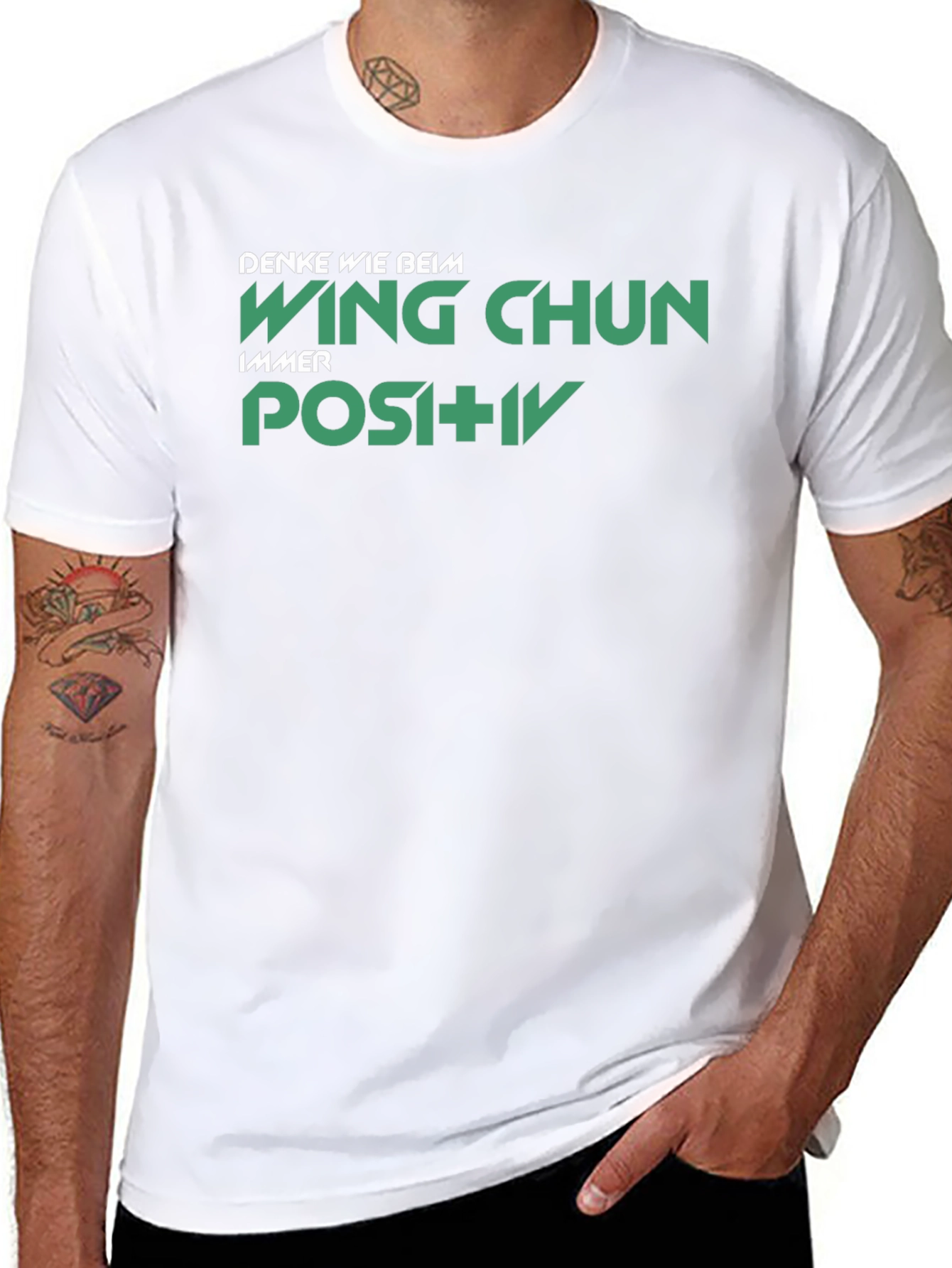 Wing Chun Positive Black T-Shirt