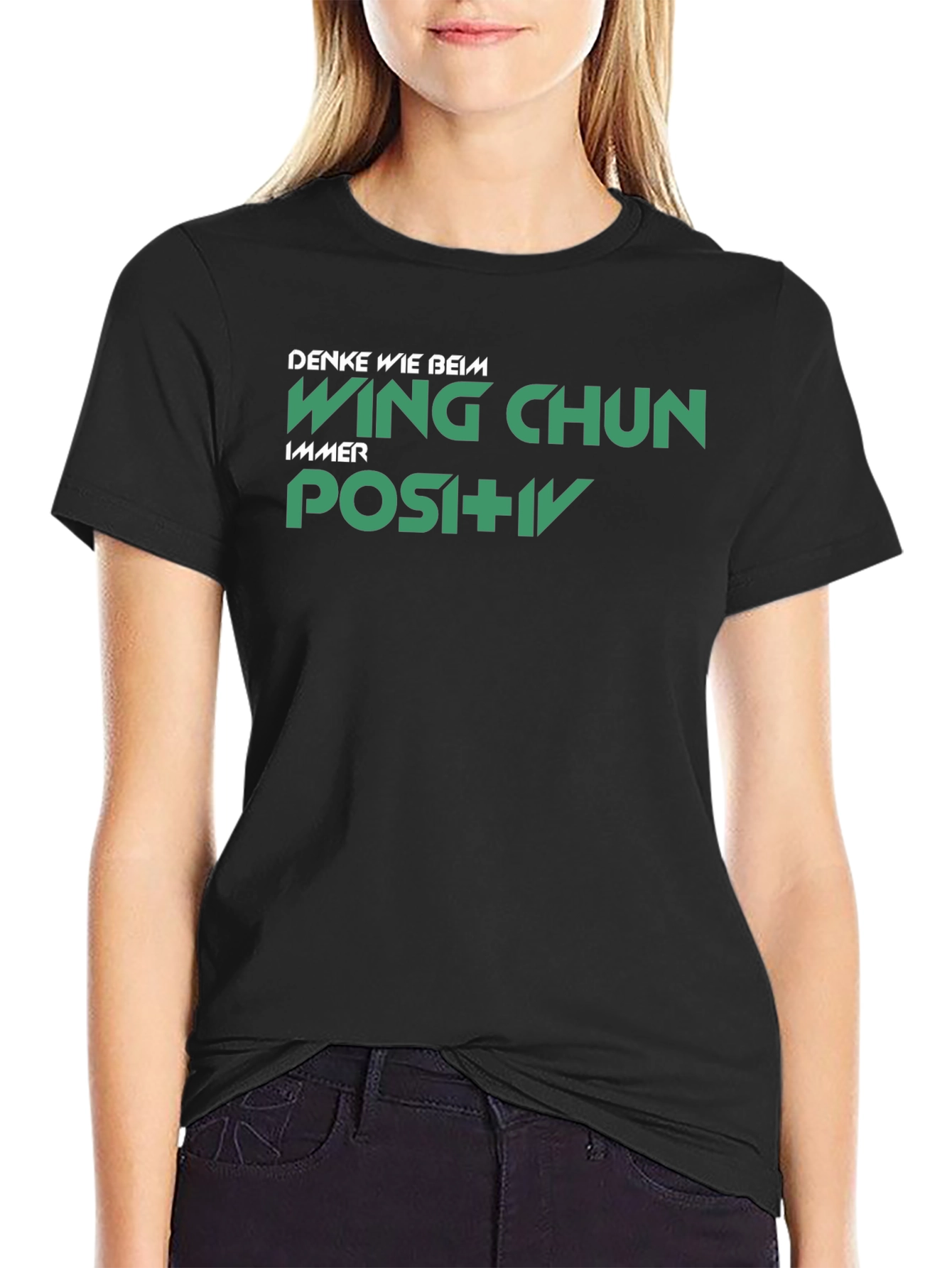 Wing Chun Positive Black T-Shirt