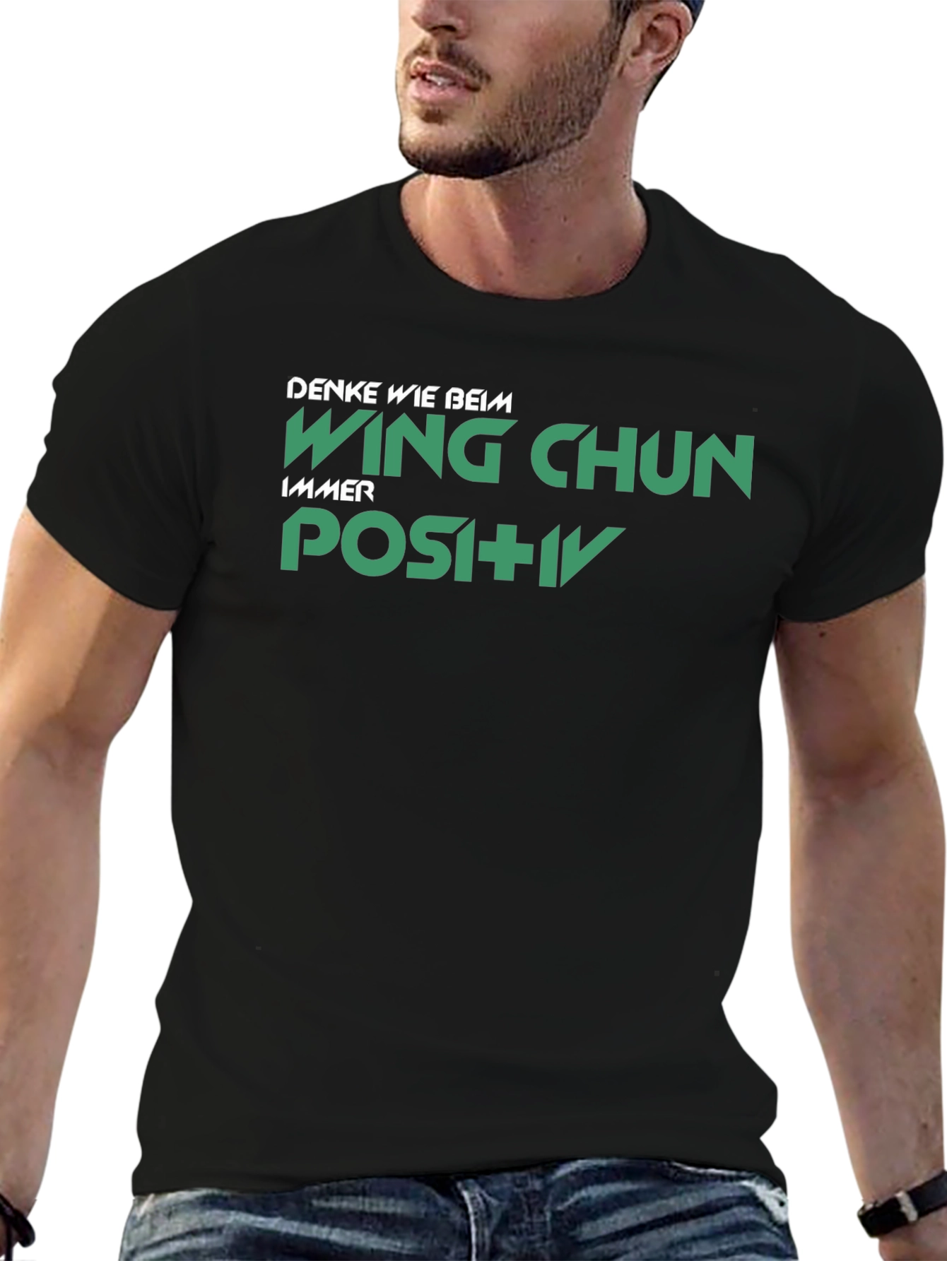 Wing Chun Positive Black T-Shirt