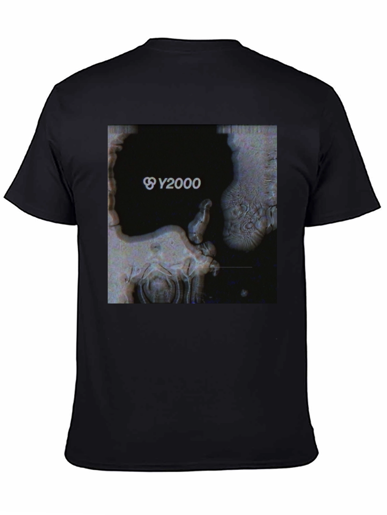 Y2000 Graphic Print Black T-Shirt