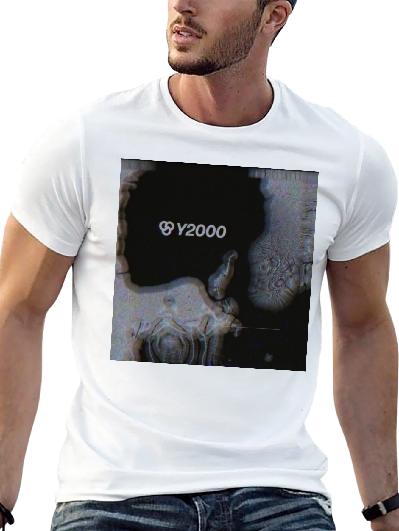 Y2000 Graphic Print Black T-Shirt