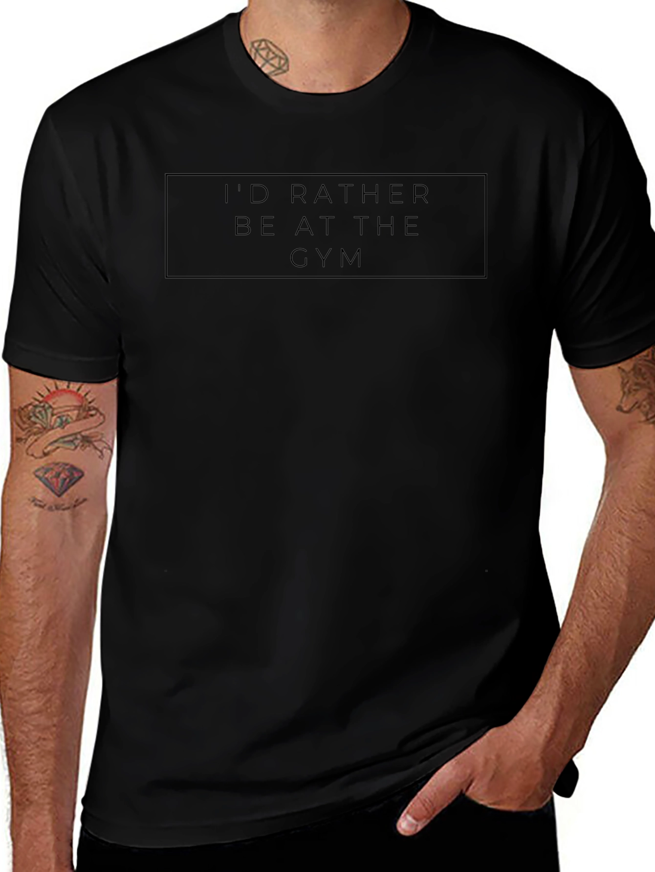 Gym Motivation Black T-Shirt
