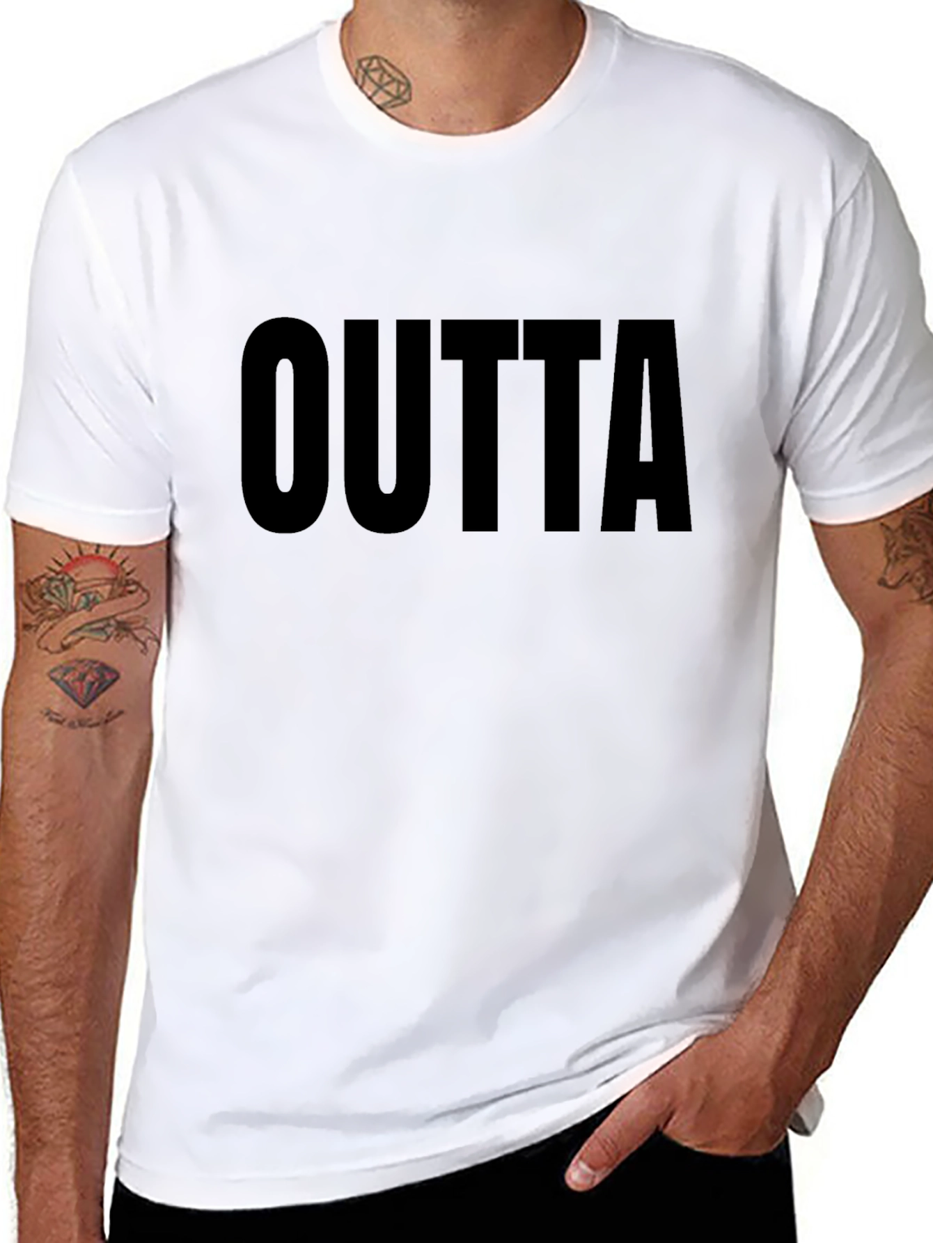 Outta T-Shirt - Bold Black Tee