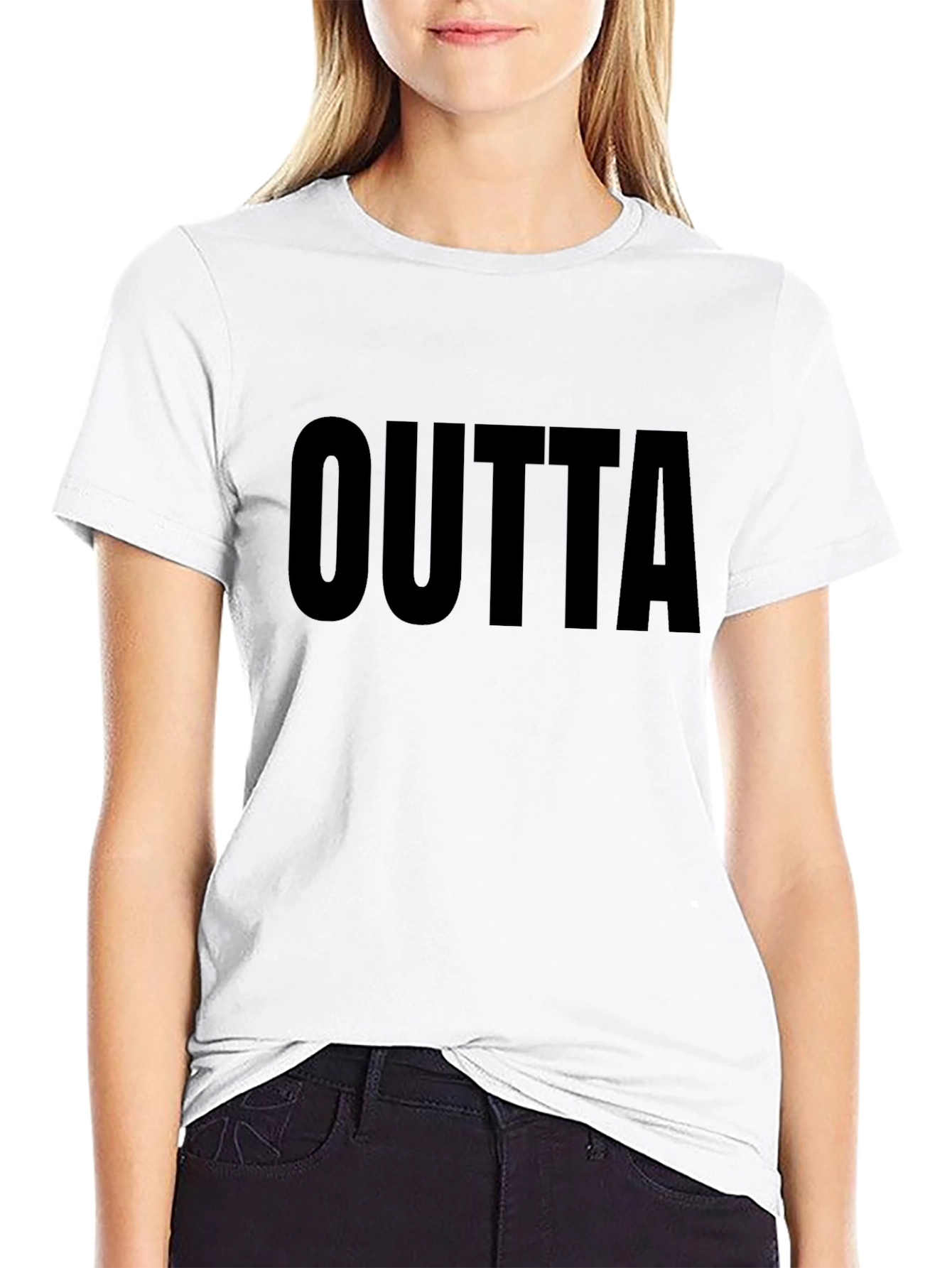 Outta T-Shirt - Bold Black Tee