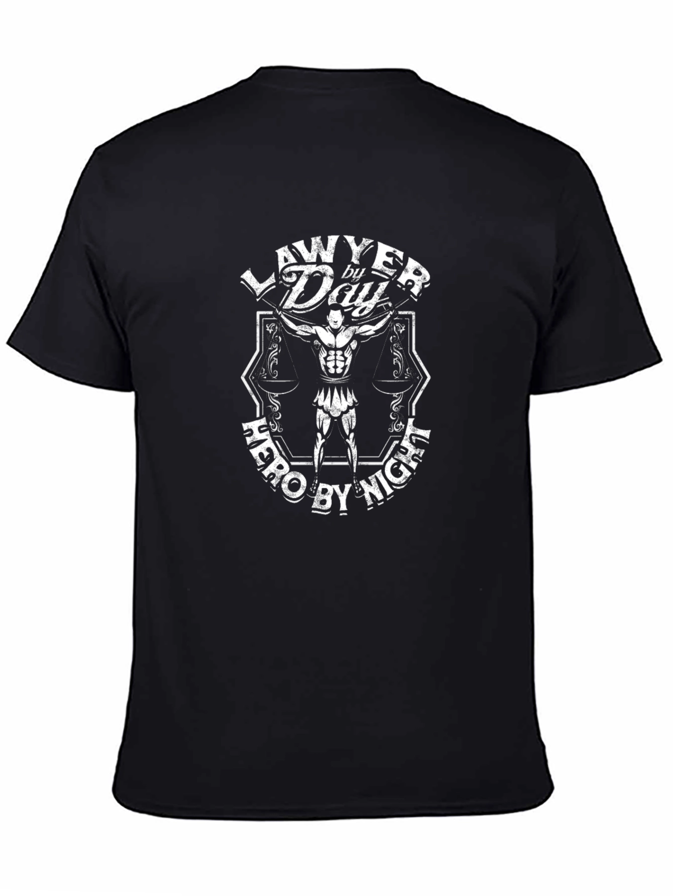 Lawyer By Day Hero By Night Graphic T-Shirt