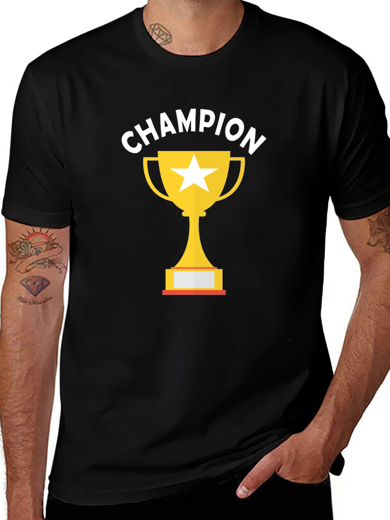 Champion Trophy Graphic Tee - Black