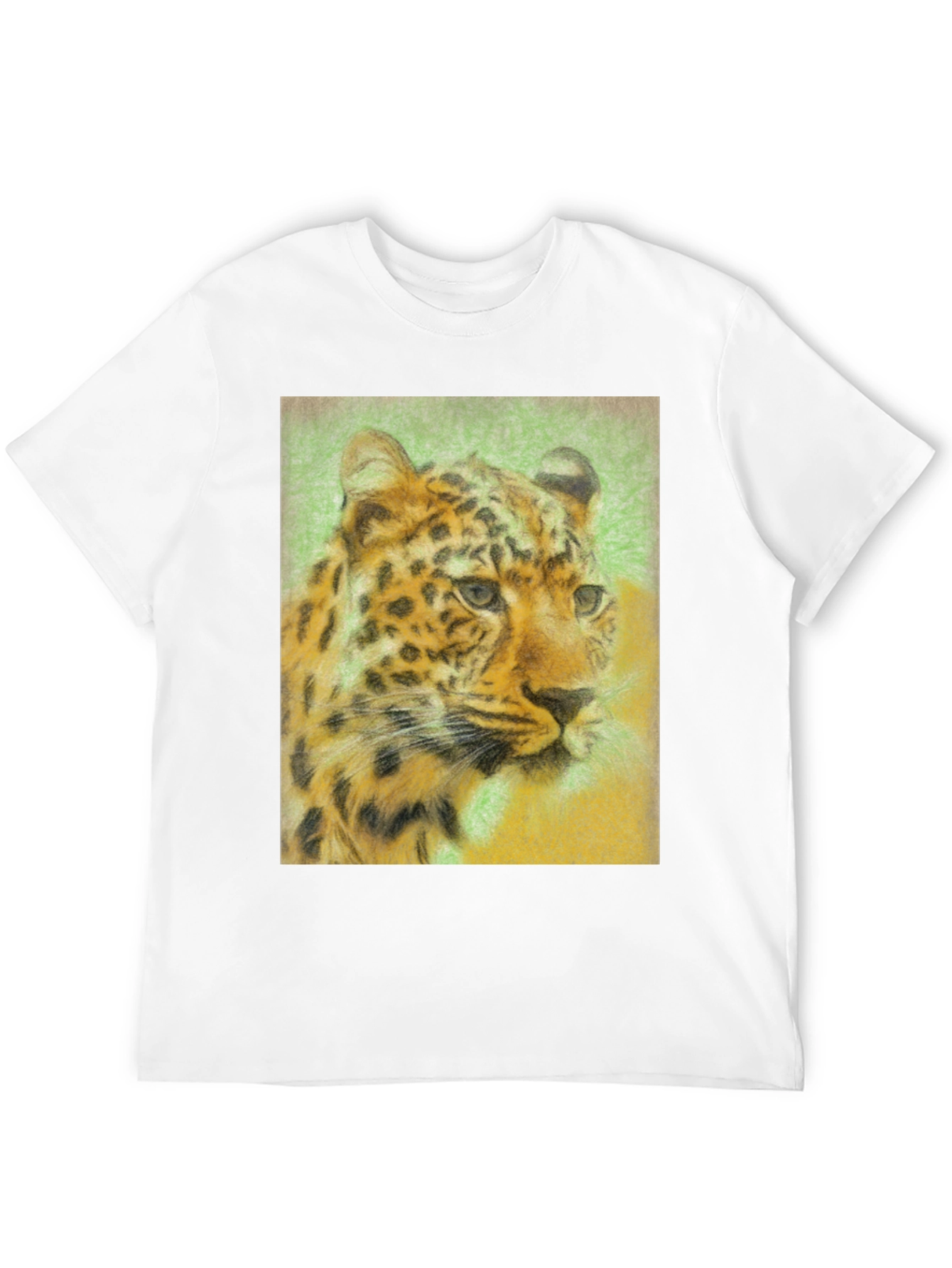 Leopard Graphic Print Black T-Shirt