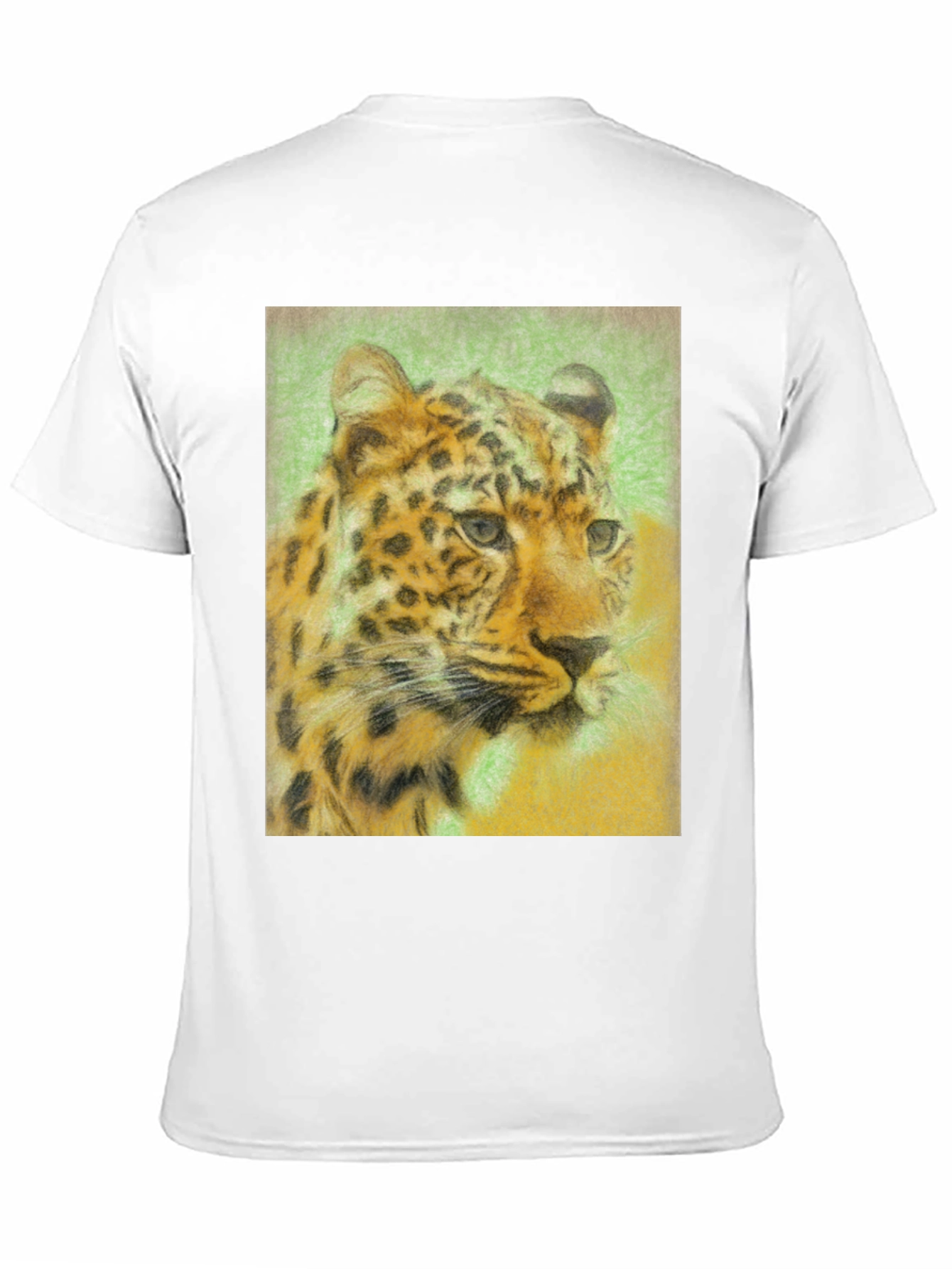 Leopard Graphic Print Black T-Shirt