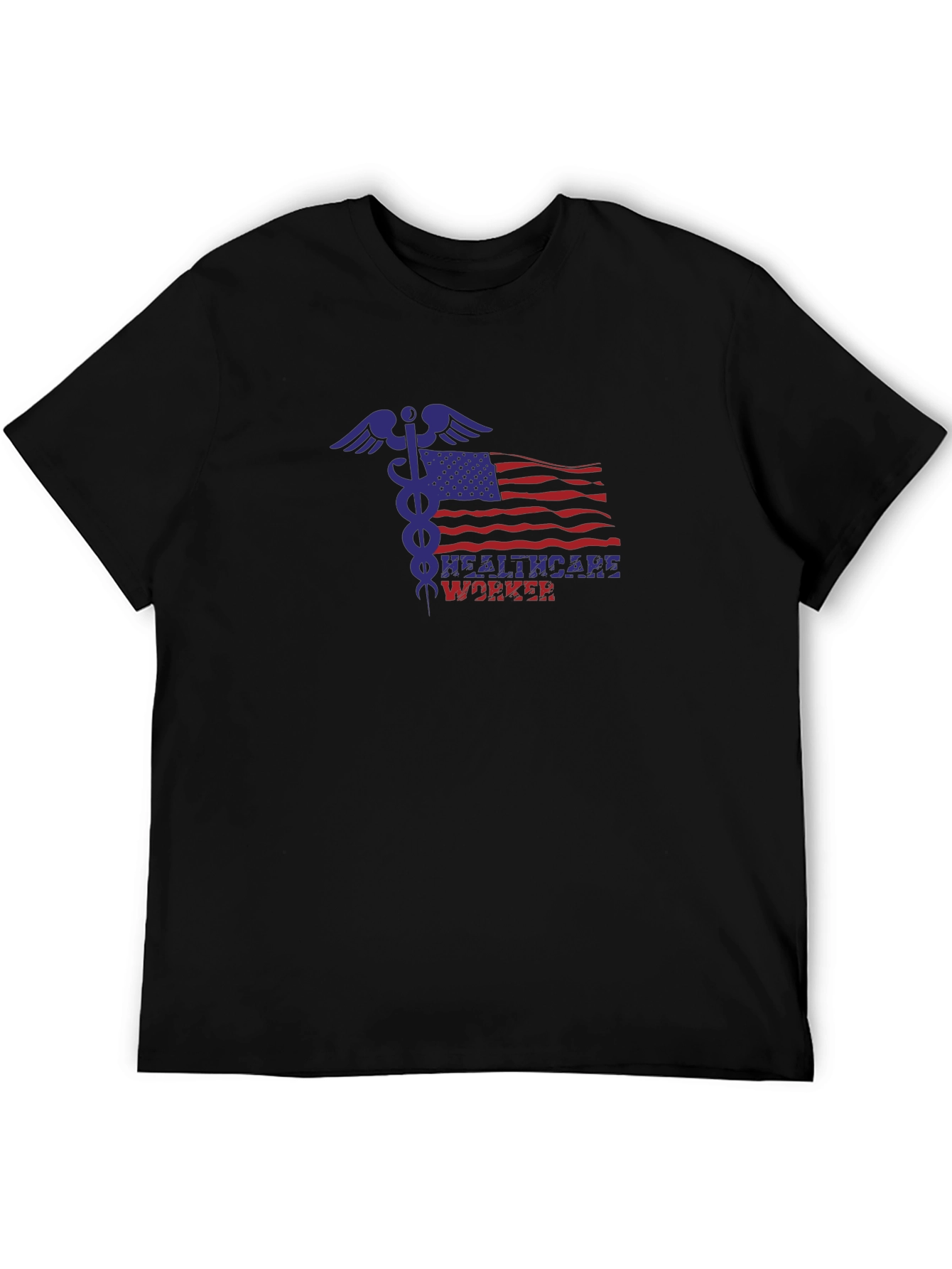 Healthcare Worker American Flag T-Shirt
