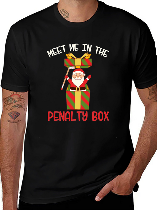 Meet Me in the Penalty Box Santa T-Shirt