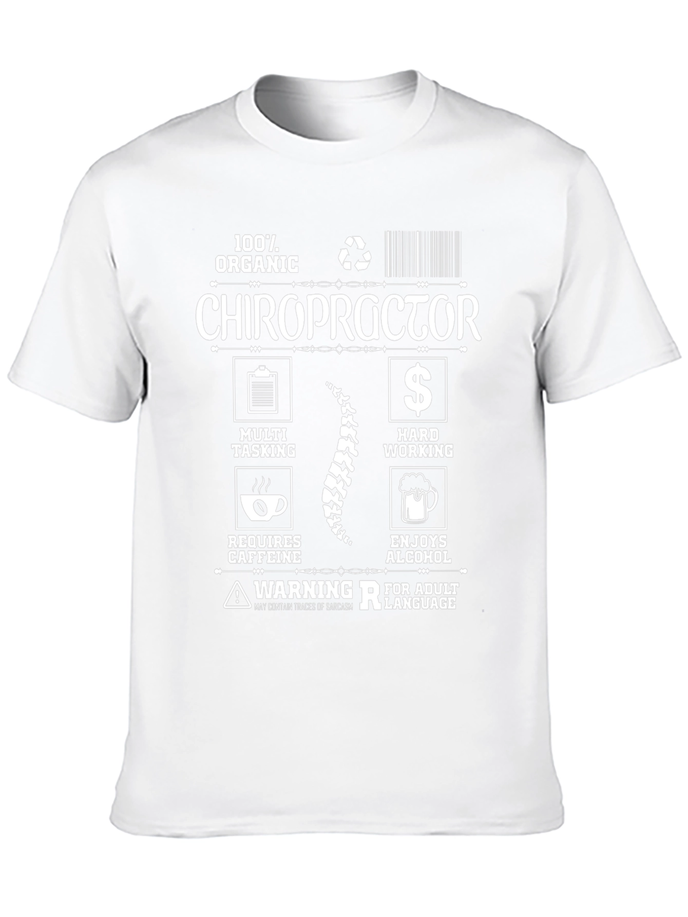 Chiropractor Organic Graphic T-Shirt