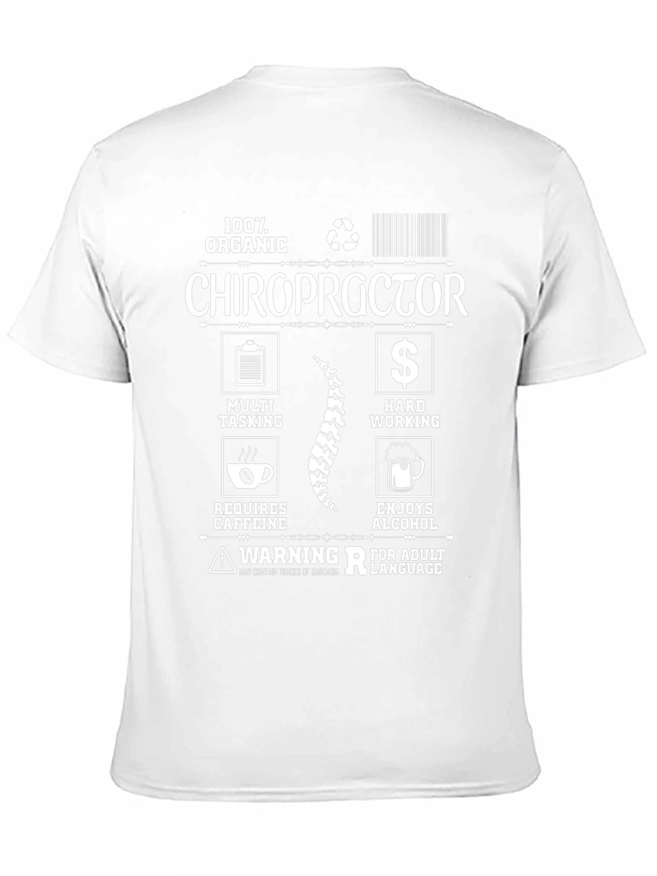 Chiropractor Organic Graphic T-Shirt
