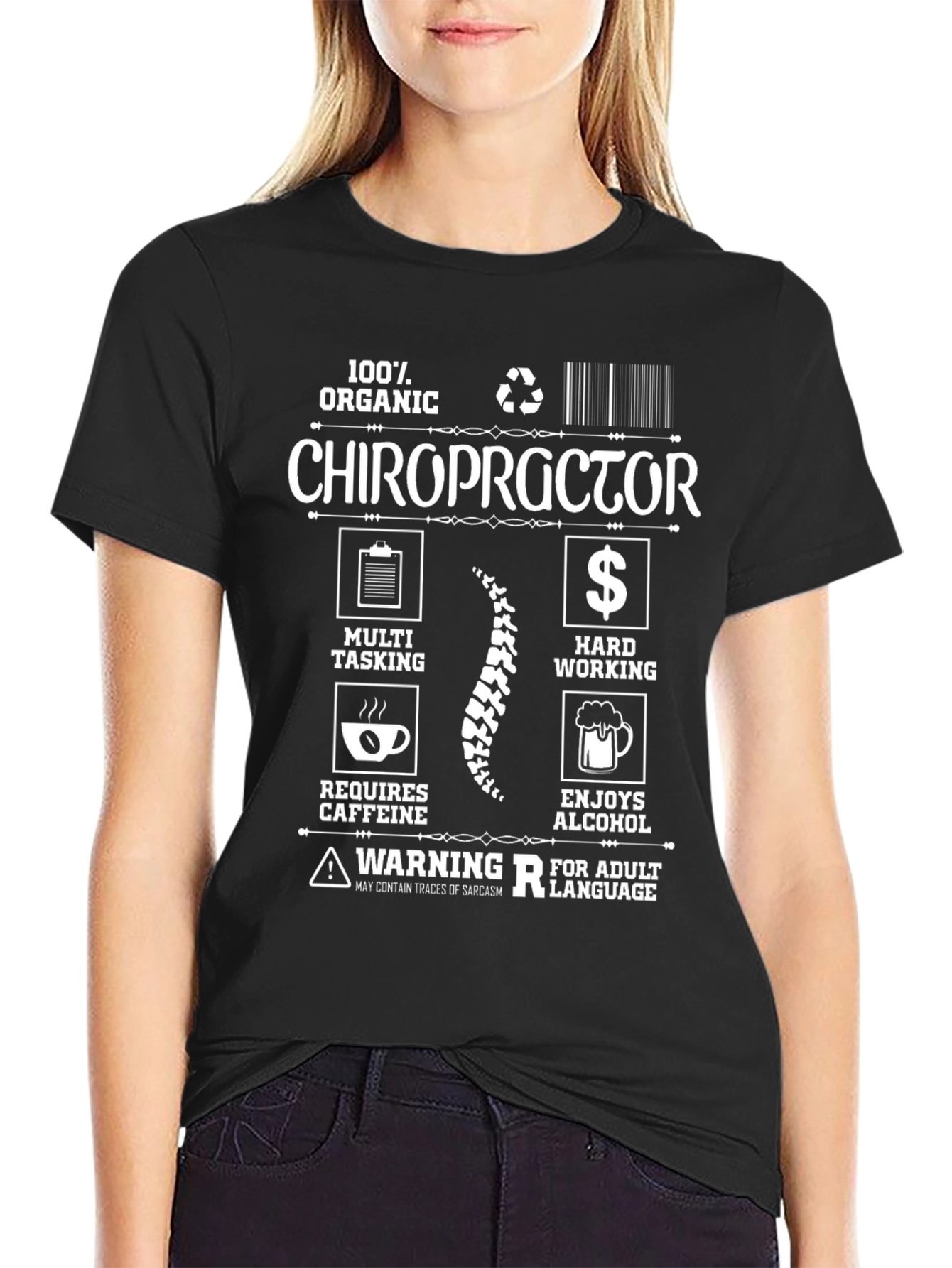 Chiropractor Organic Graphic T-Shirt