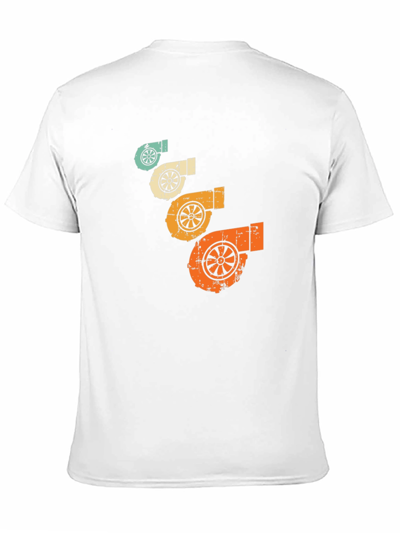 Retro Turbo Graphic Tee - Black Cotton T-Shirt