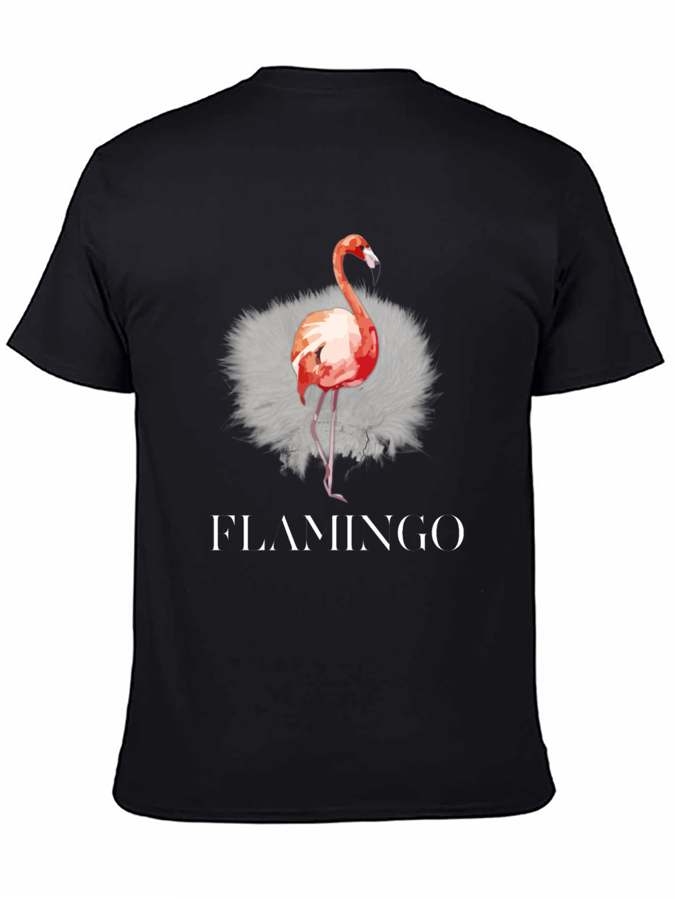 Flamingo Graphic Tee - Mens Black T-Shirt