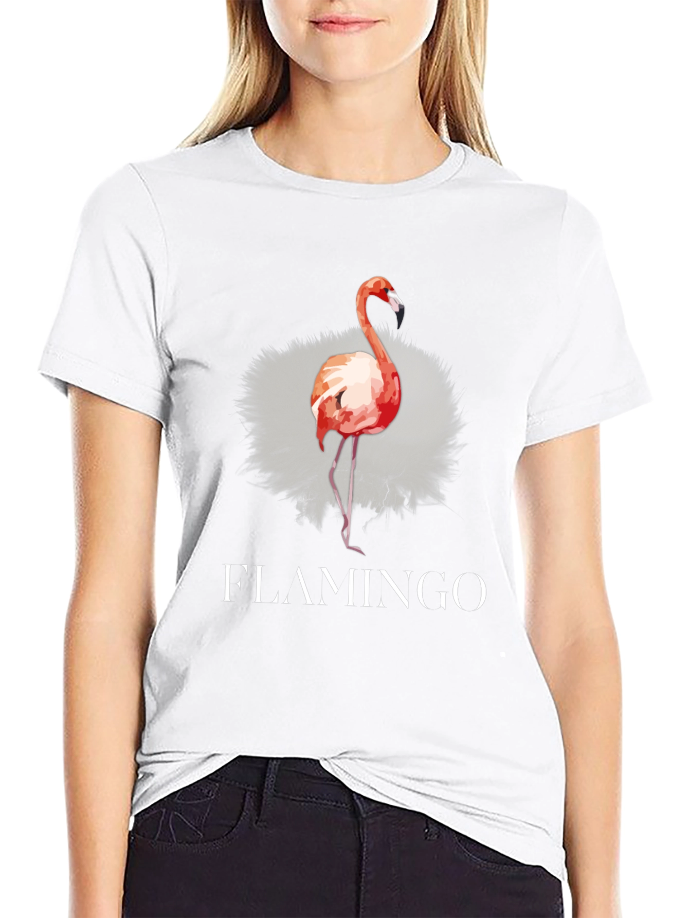 Flamingo Graphic Tee - Mens Black T-Shirt