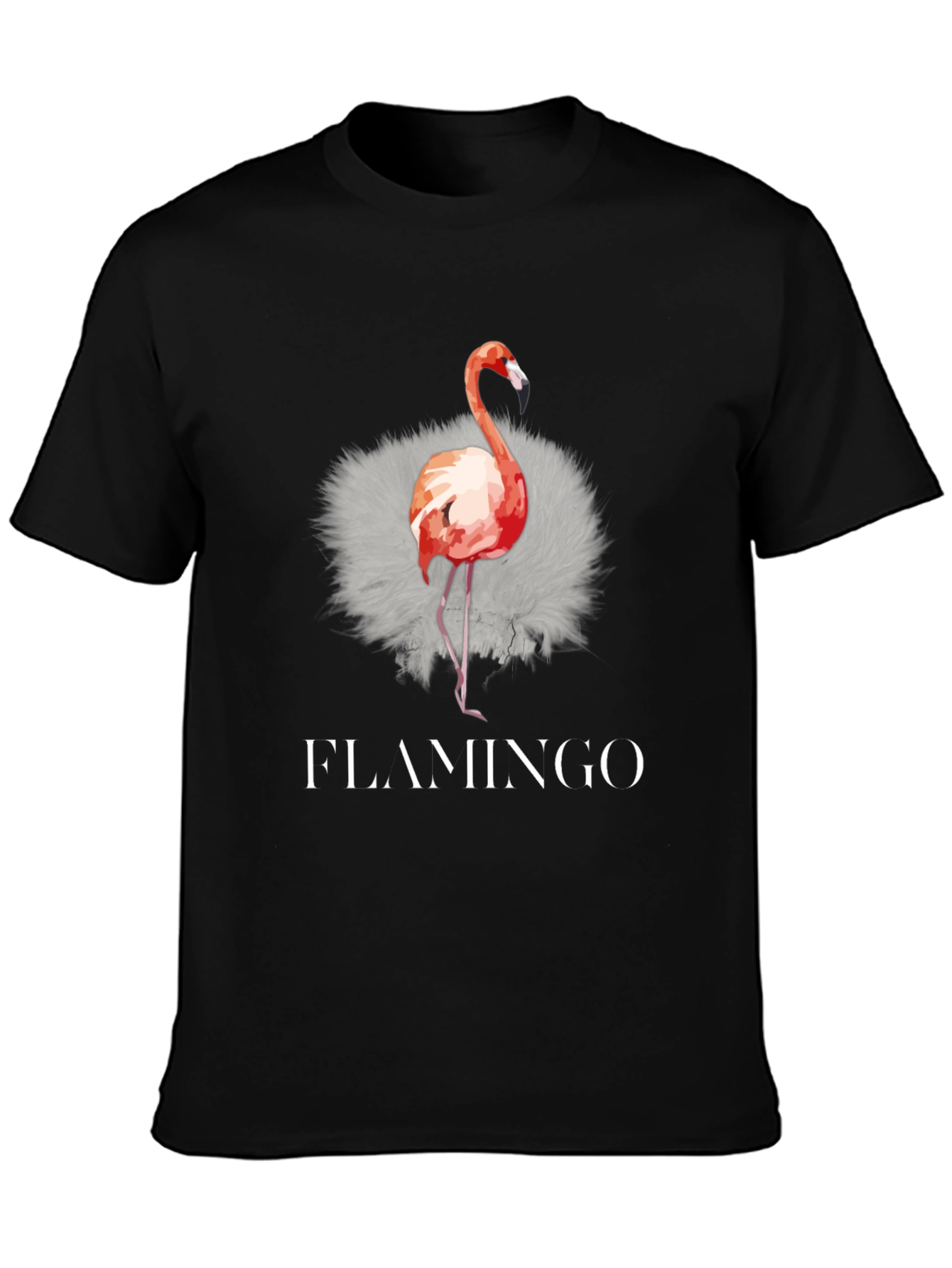 Flamingo Graphic Tee - Mens Black T-Shirt