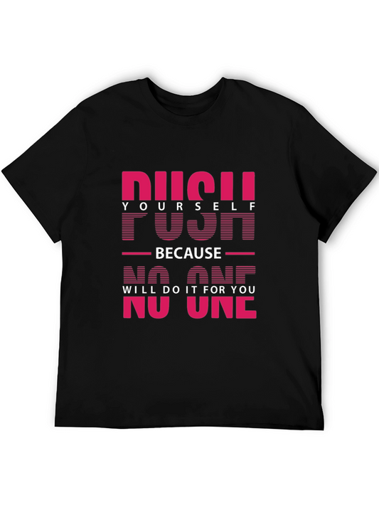 Motivational Graphic Tee - Push Yourself